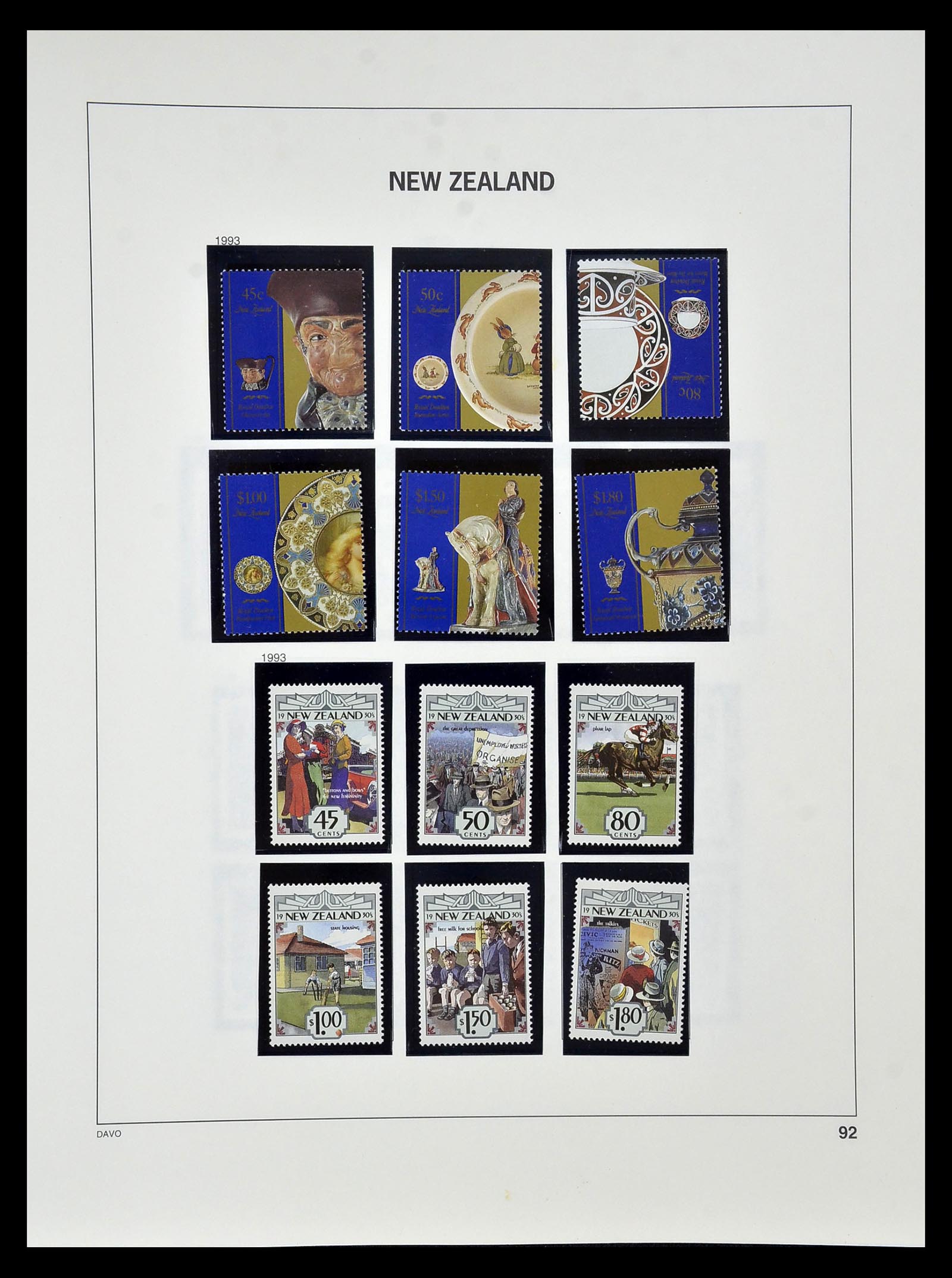 34936 088 - Stamp Collection 34936 New Zealand 1892-1993.