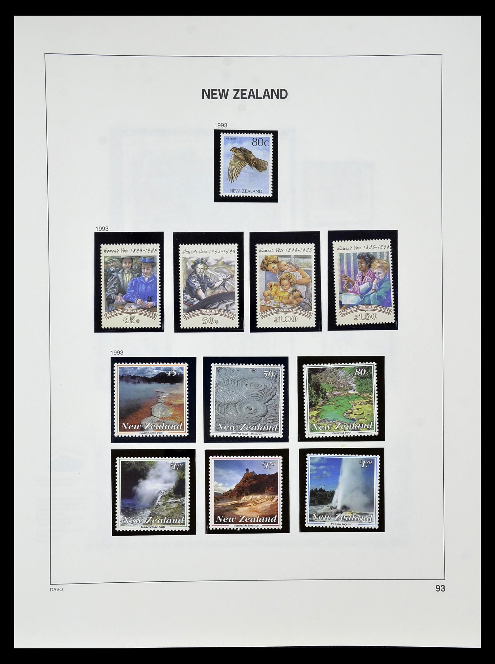 34936 089 - Stamp Collection 34936 New Zealand 1892-1993.