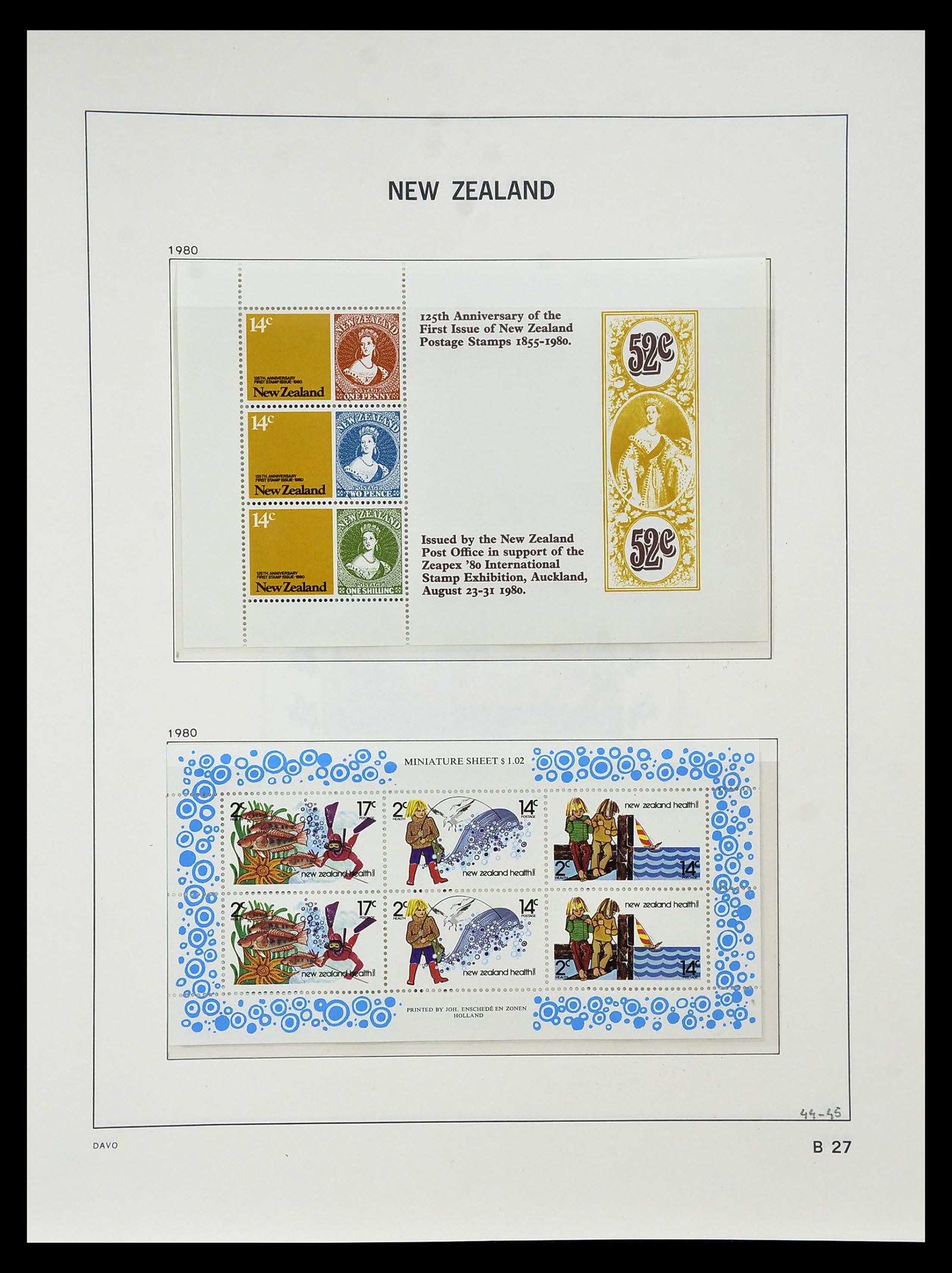 34936 099 - Stamp Collection 34936 New Zealand 1892-1993.