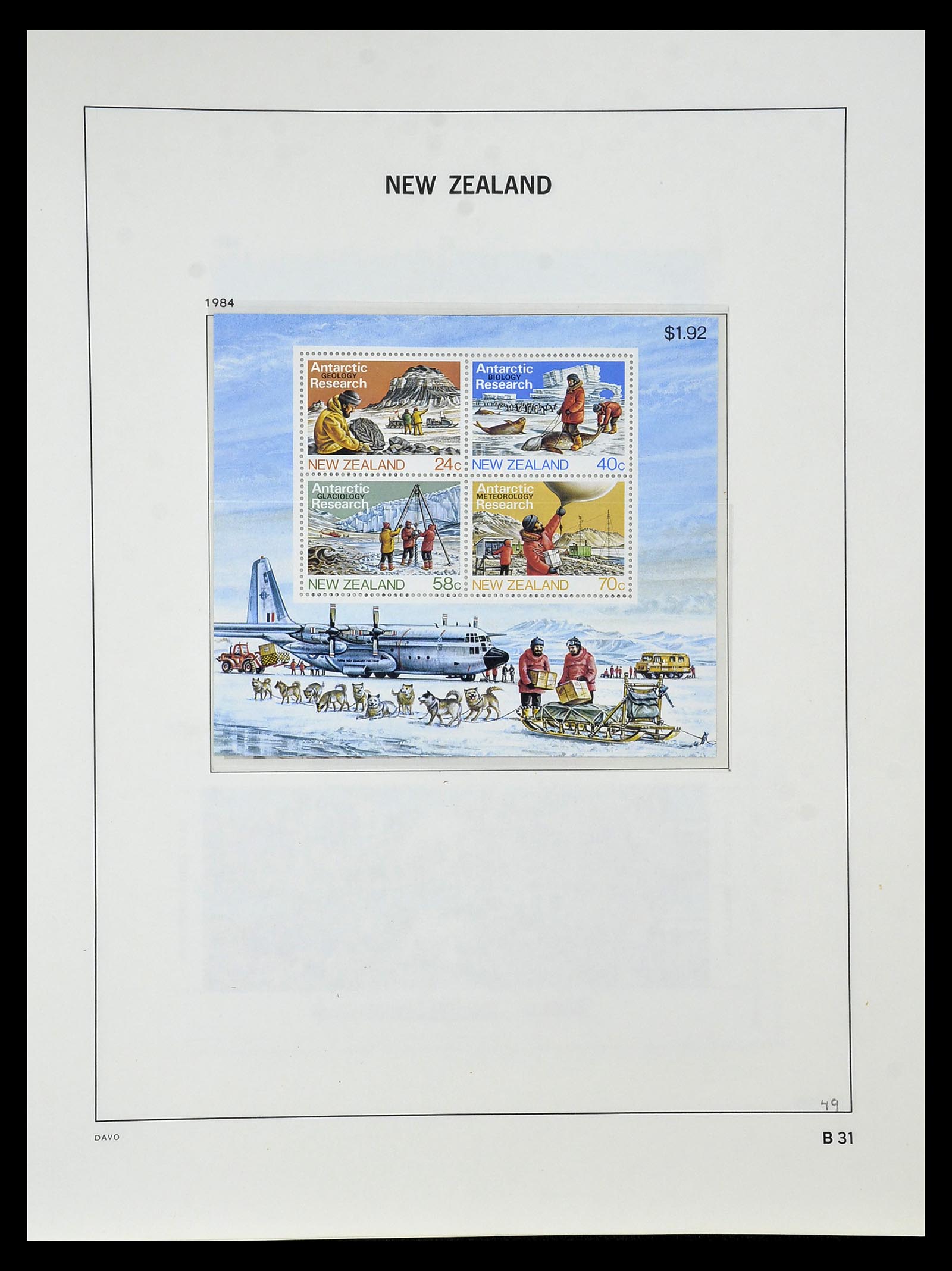34936 104 - Stamp Collection 34936 New Zealand 1892-1993.