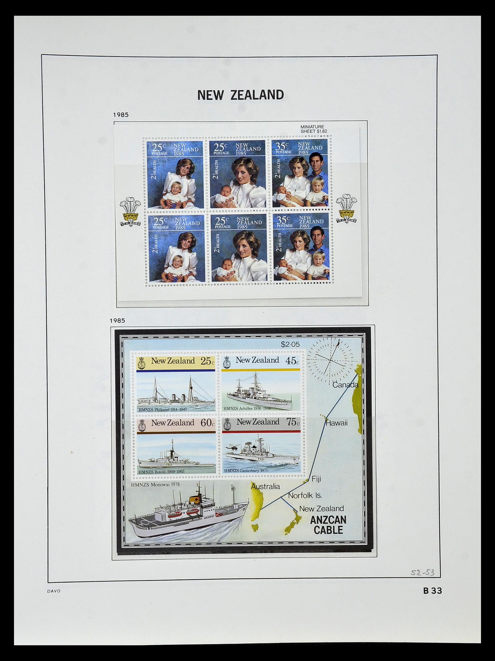34936 105 - Stamp Collection 34936 New Zealand 1892-1993.