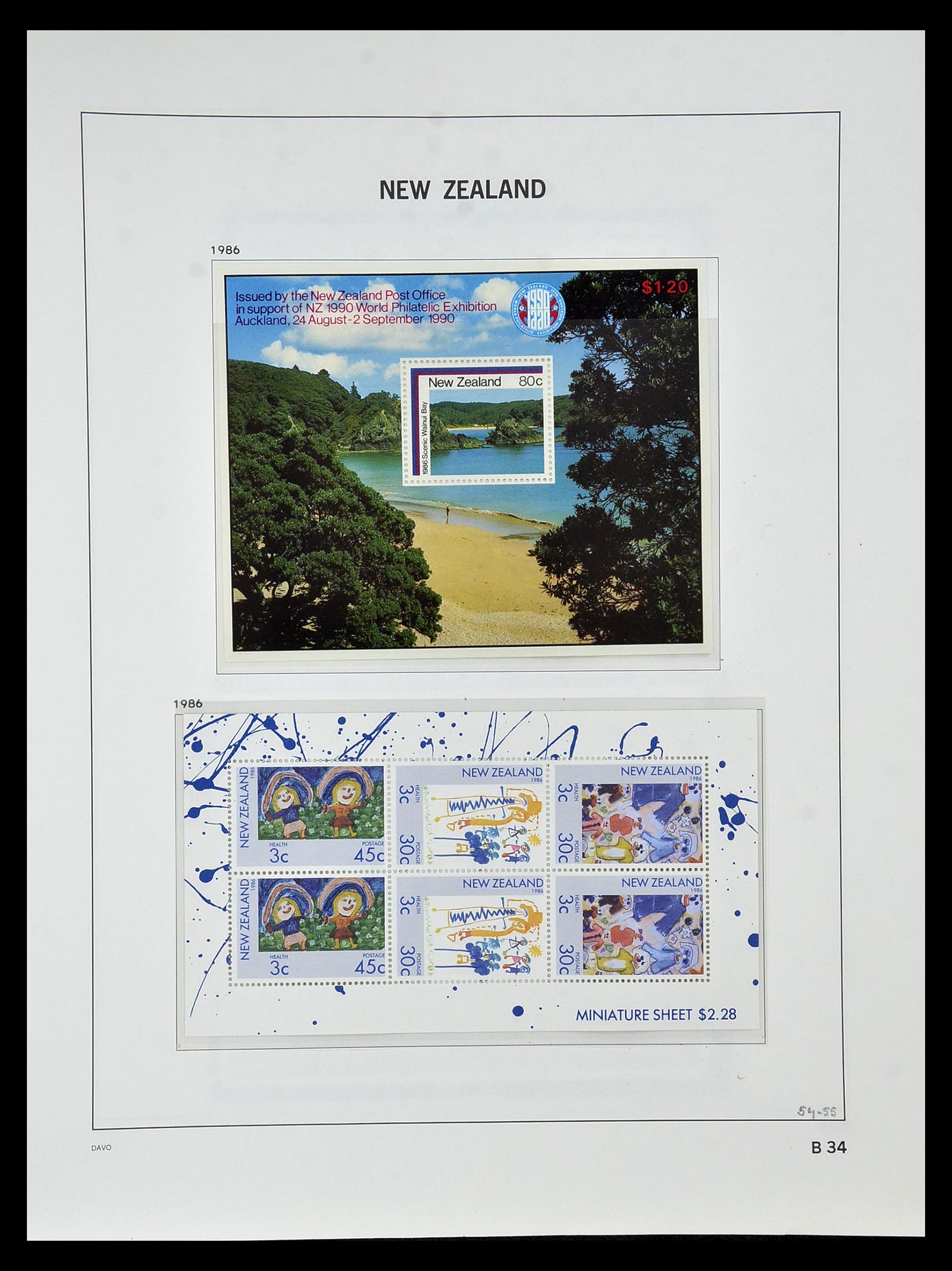 34936 106 - Stamp Collection 34936 New Zealand 1892-1993.
