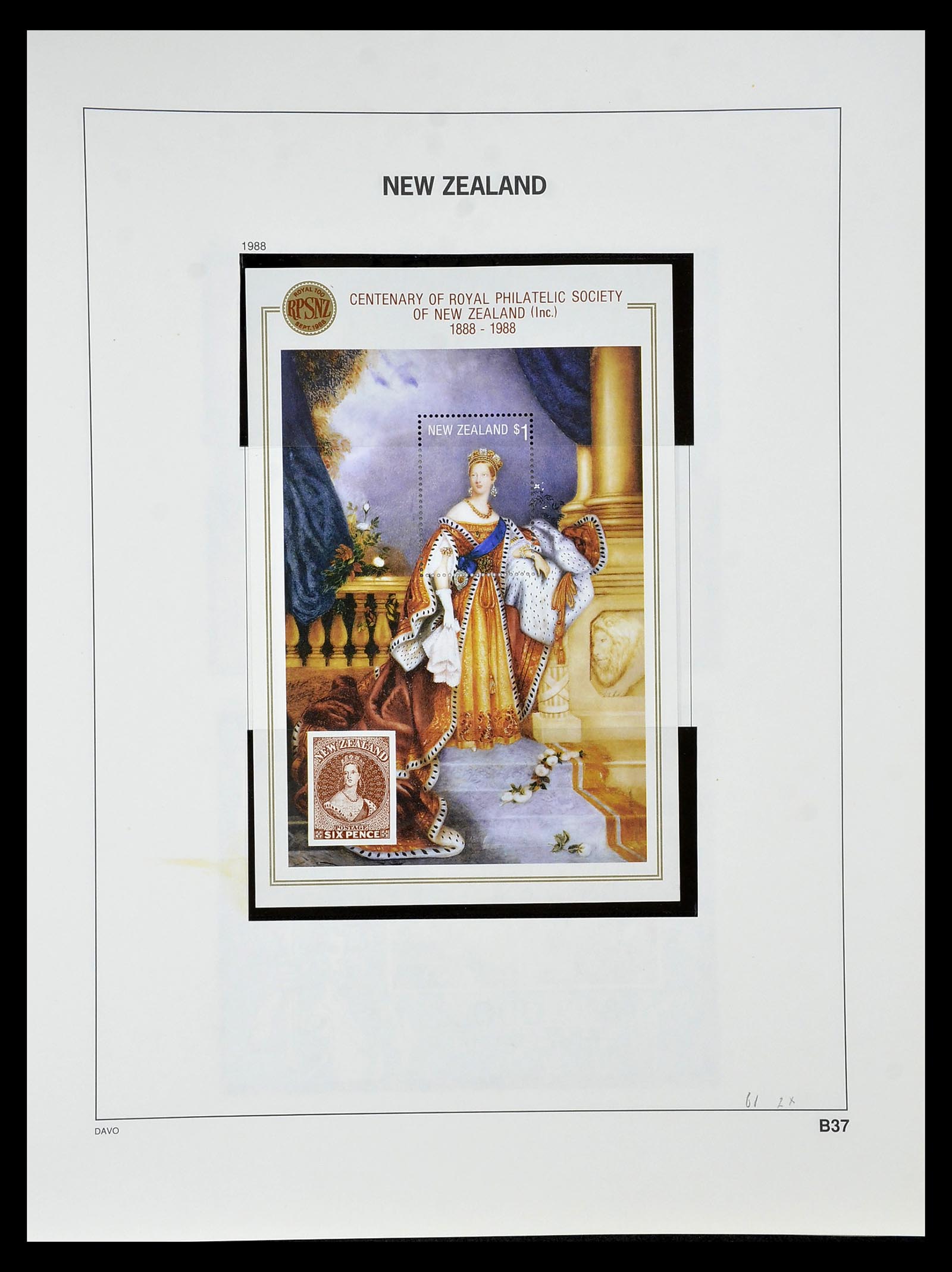 34936 109 - Stamp Collection 34936 New Zealand 1892-1993.