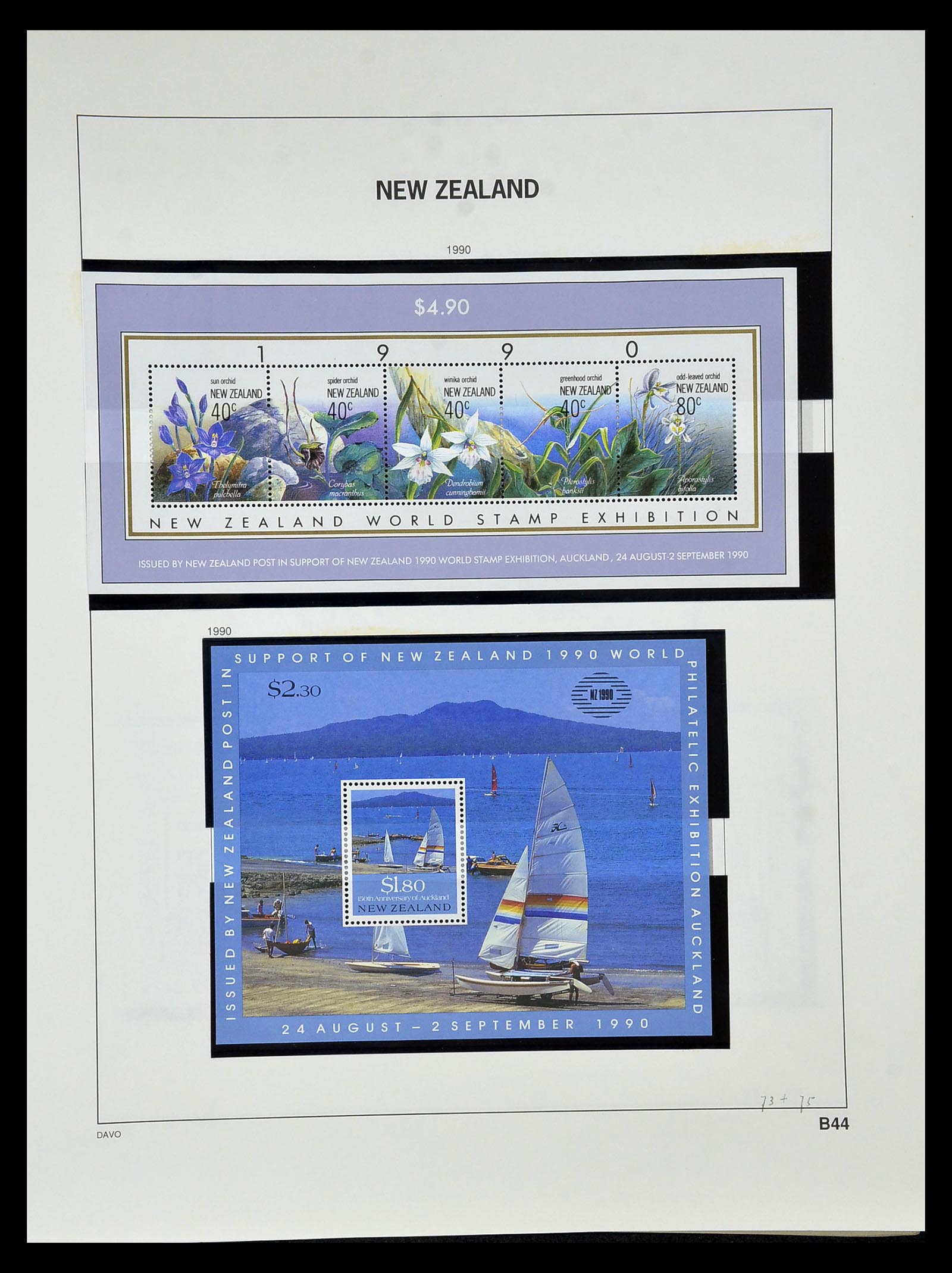 34936 116 - Stamp Collection 34936 New Zealand 1892-1993.
