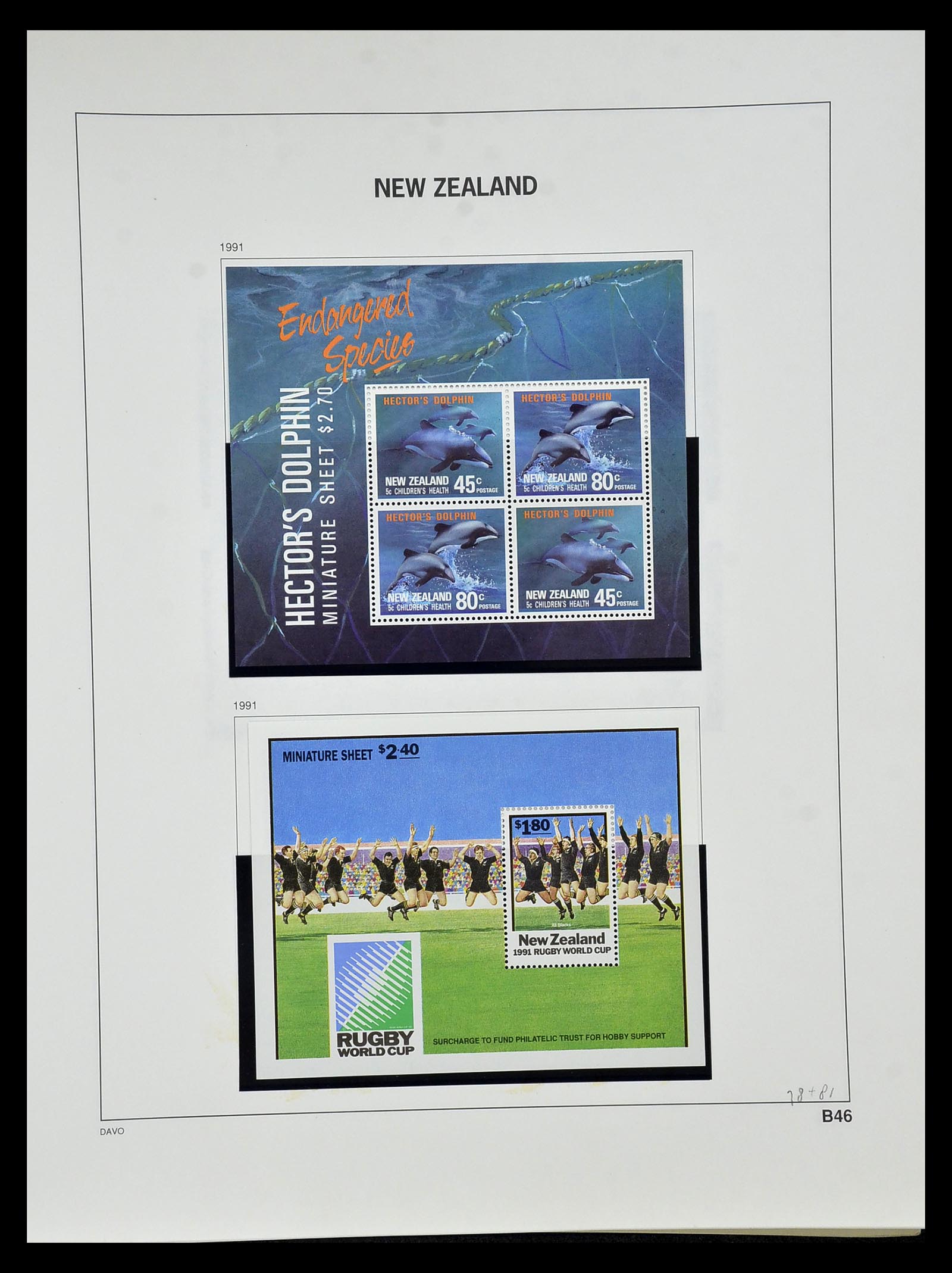 34936 118 - Postzegelverzameling 34936 Nieuw Zeeland 1892-1993.