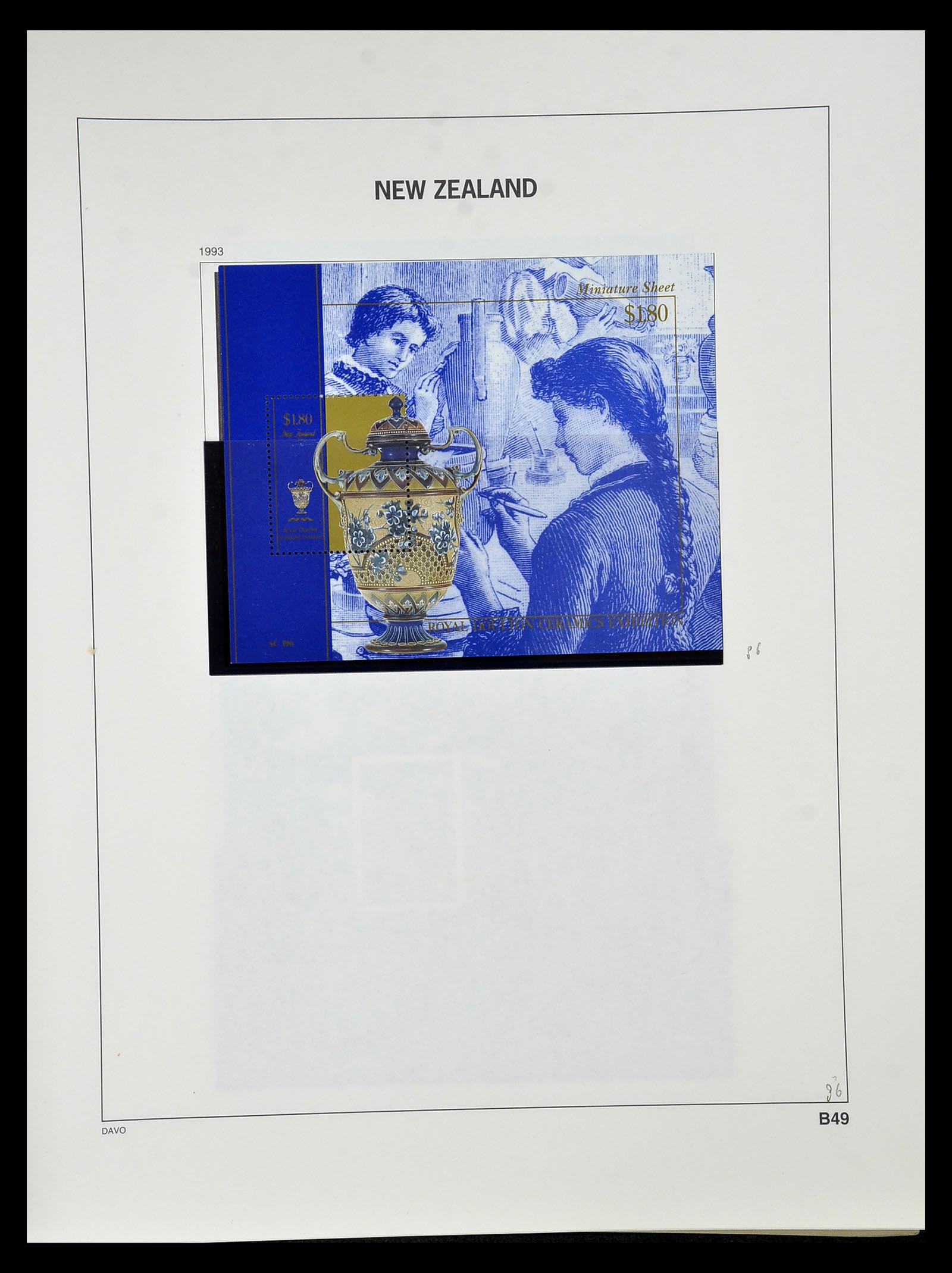 34936 121 - Postzegelverzameling 34936 Nieuw Zeeland 1892-1993.