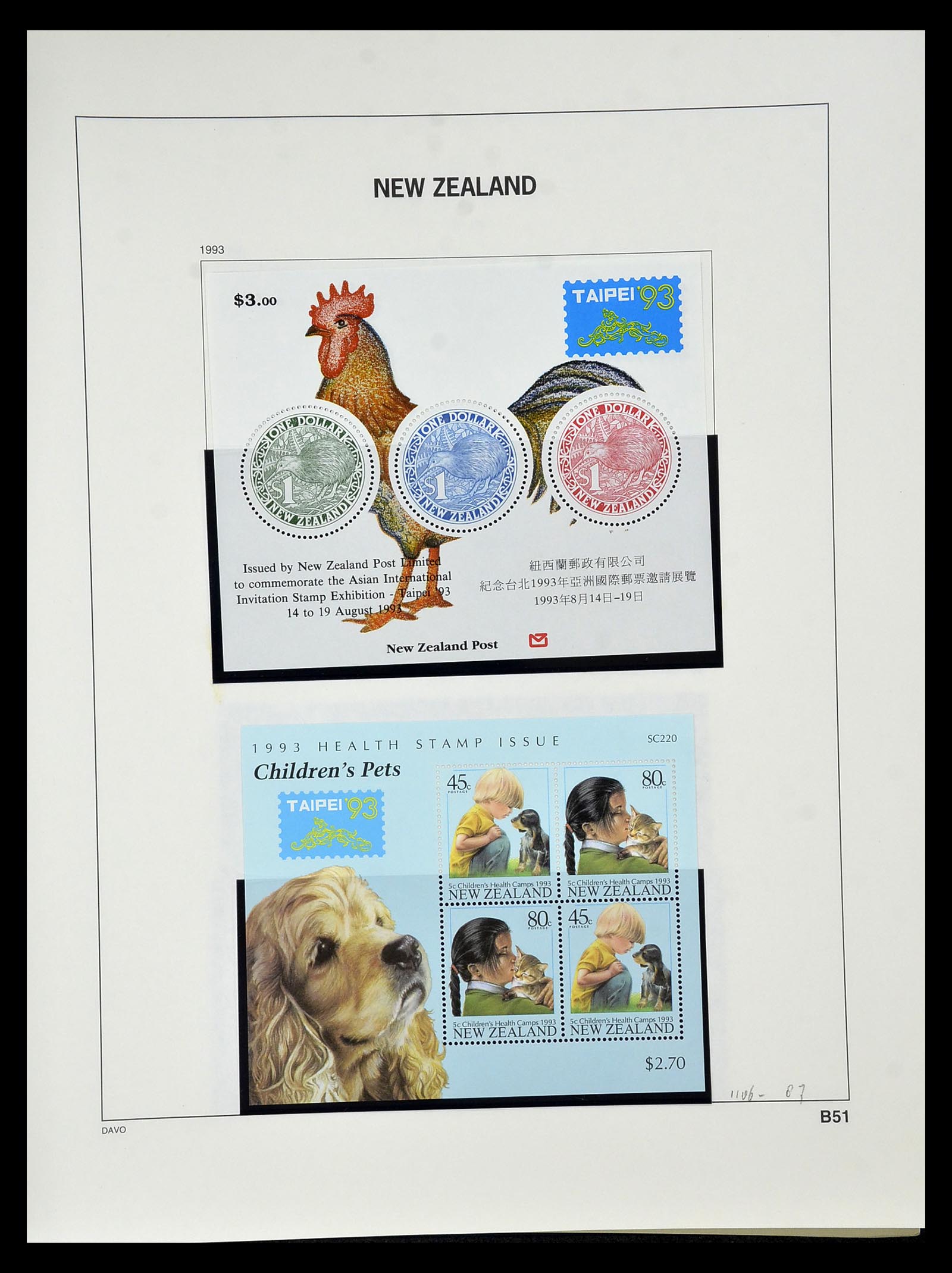 34936 123 - Stamp Collection 34936 New Zealand 1892-1993.