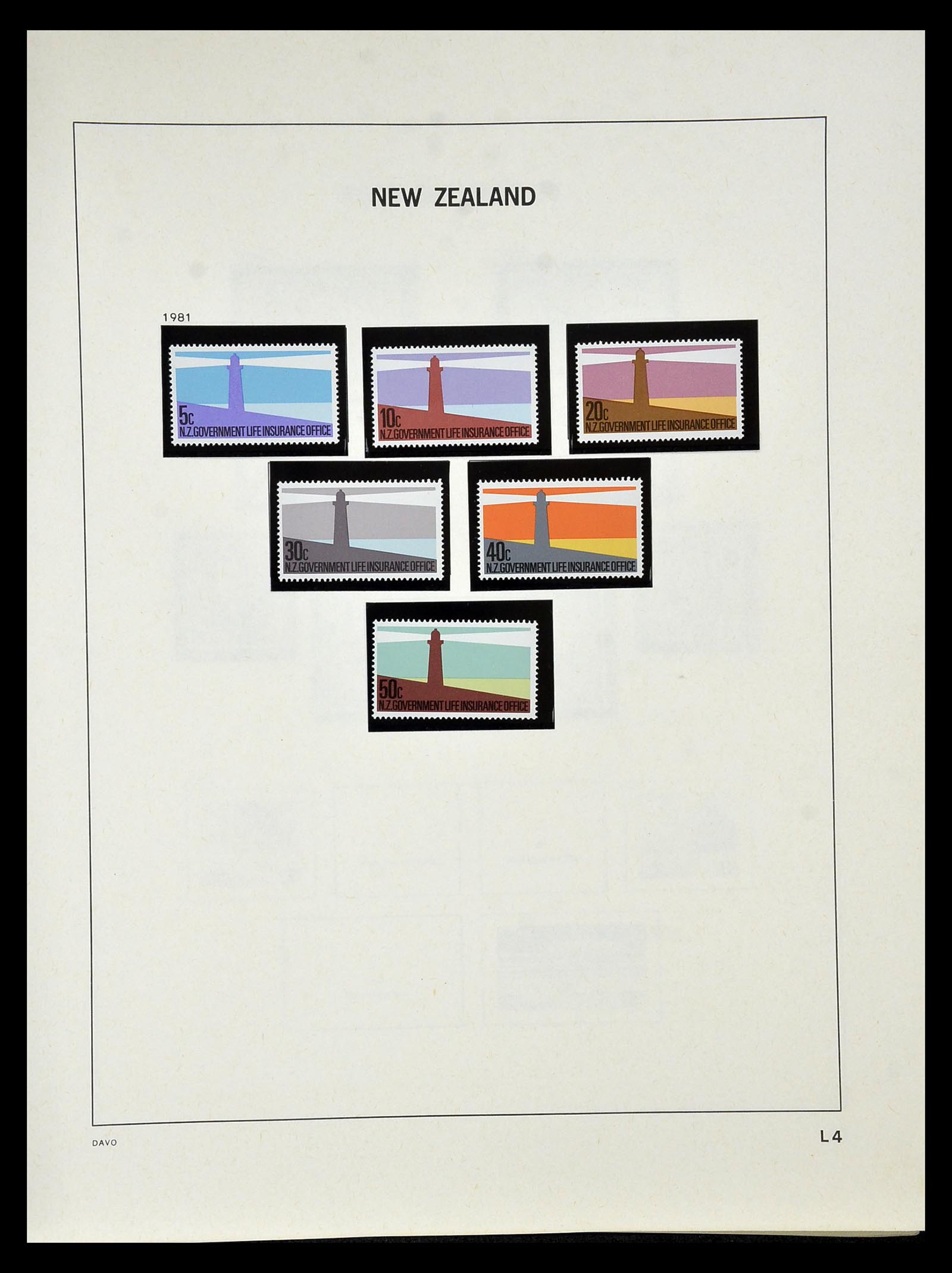 34936 126 - Stamp Collection 34936 New Zealand 1892-1993.