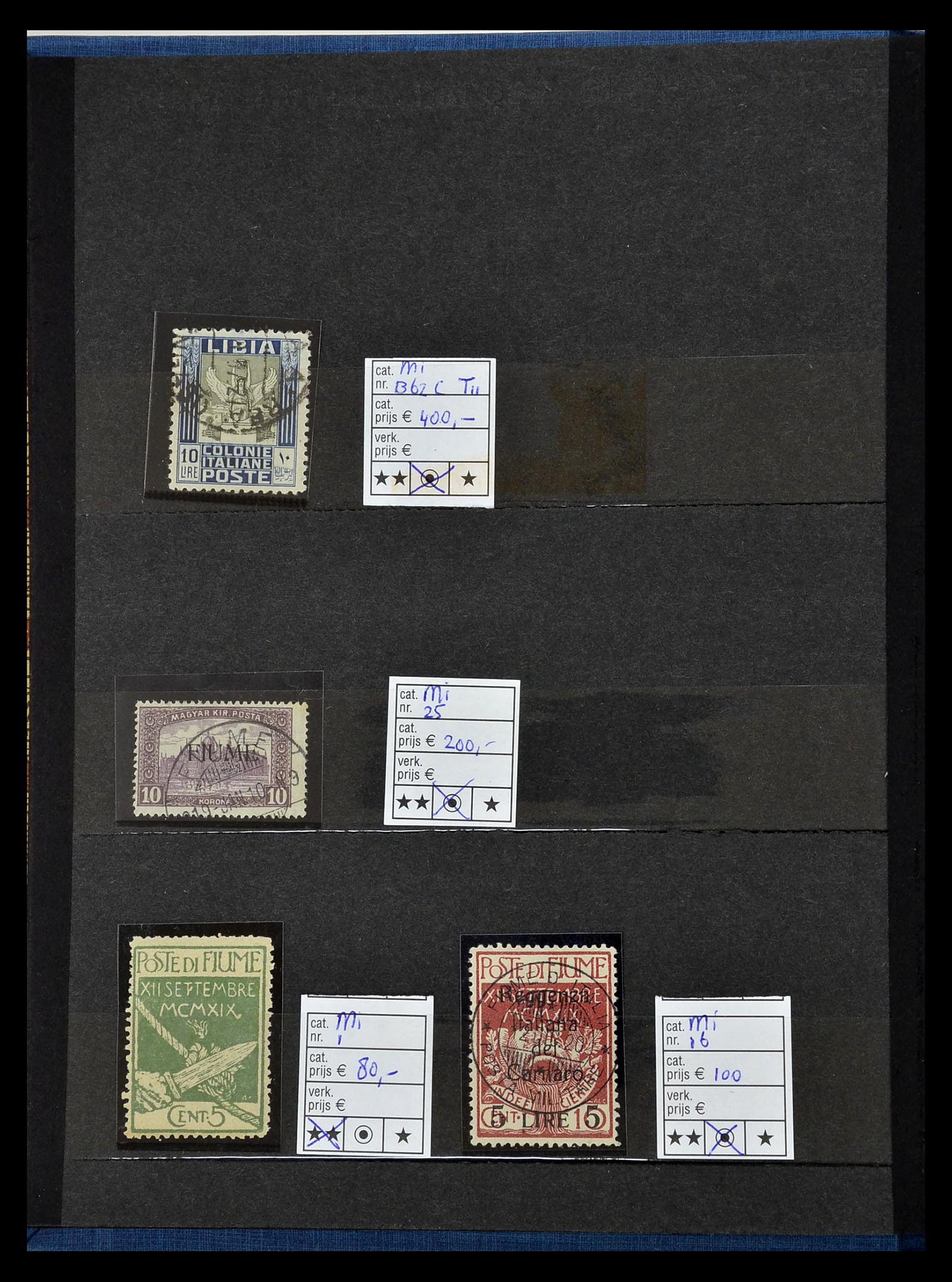 34940 004 - Postzegelverzameling 34940 Italië en gebieden 1850-1945.