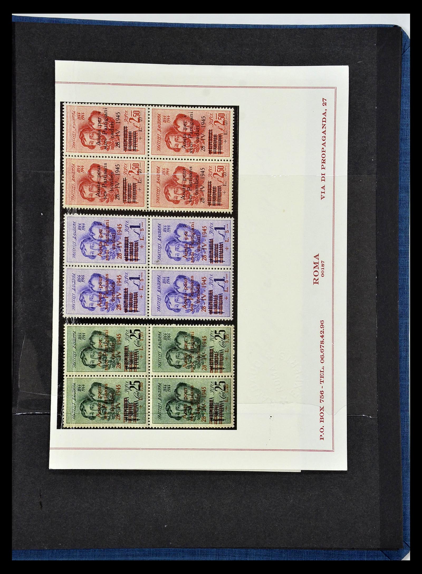 34940 009 - Postzegelverzameling 34940 Italië en gebieden 1850-1945.