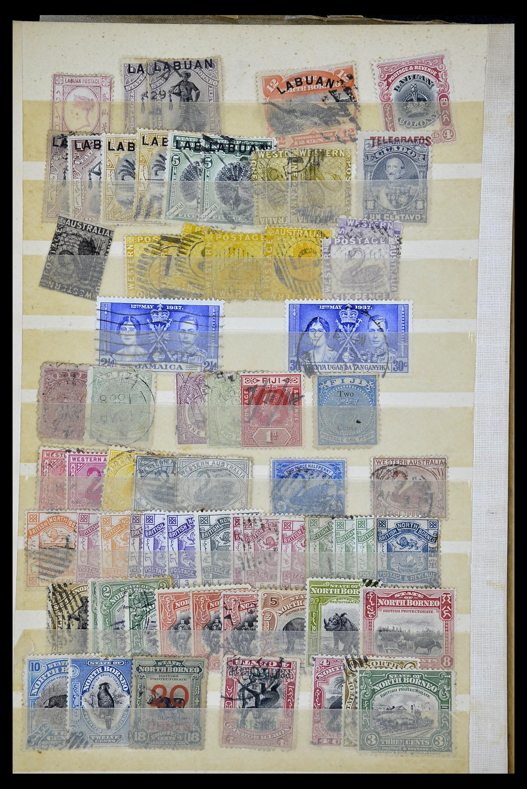 34944 016 - Postzegelverzameling 34944 Engelse koloniën 1860-1950.