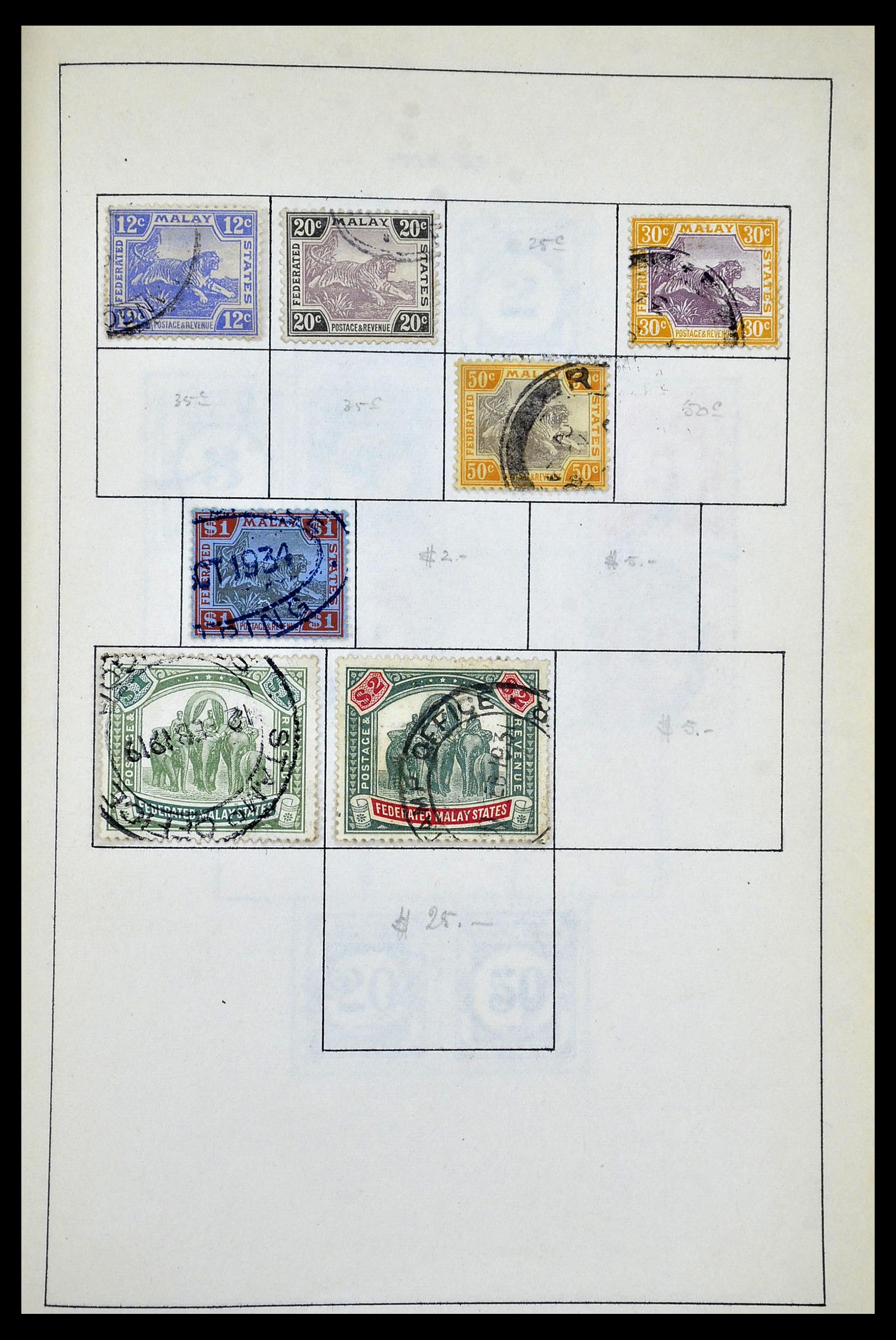 34944 050 - Postzegelverzameling 34944 Engelse koloniën 1860-1950.