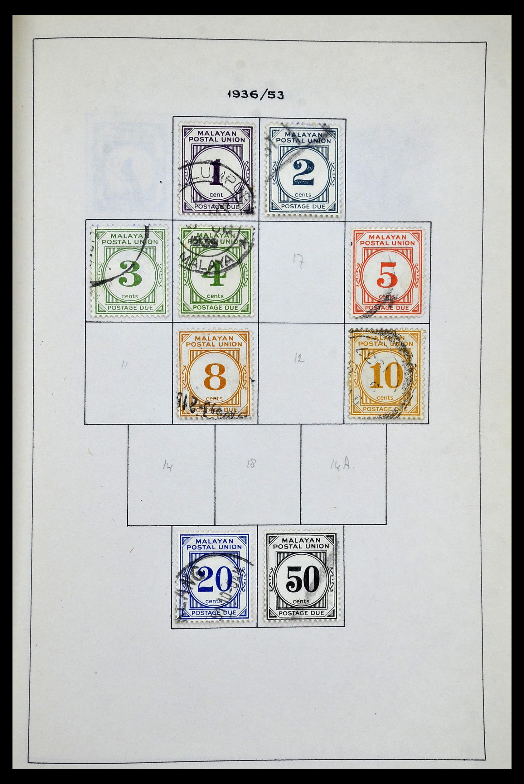 34944 051 - Postzegelverzameling 34944 Engelse koloniën 1860-1950.