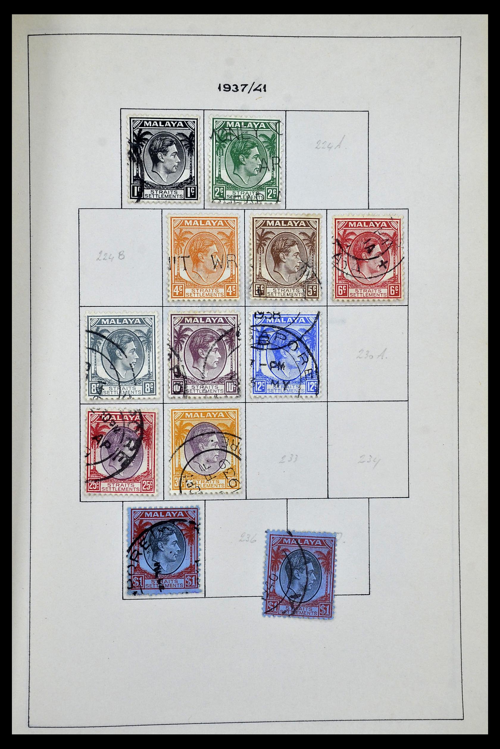 34944 054 - Postzegelverzameling 34944 Engelse koloniën 1860-1950.