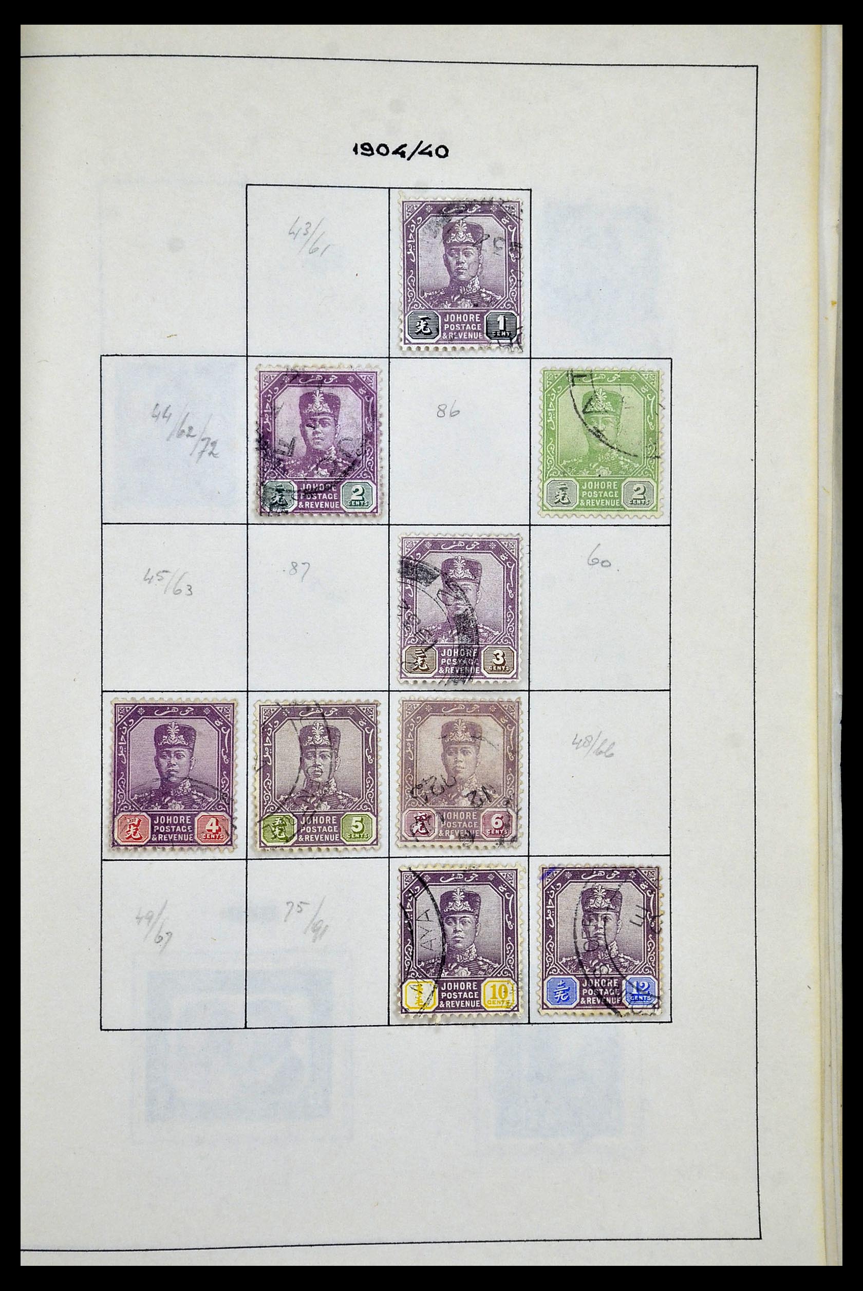 34944 055 - Postzegelverzameling 34944 Engelse koloniën 1860-1950.
