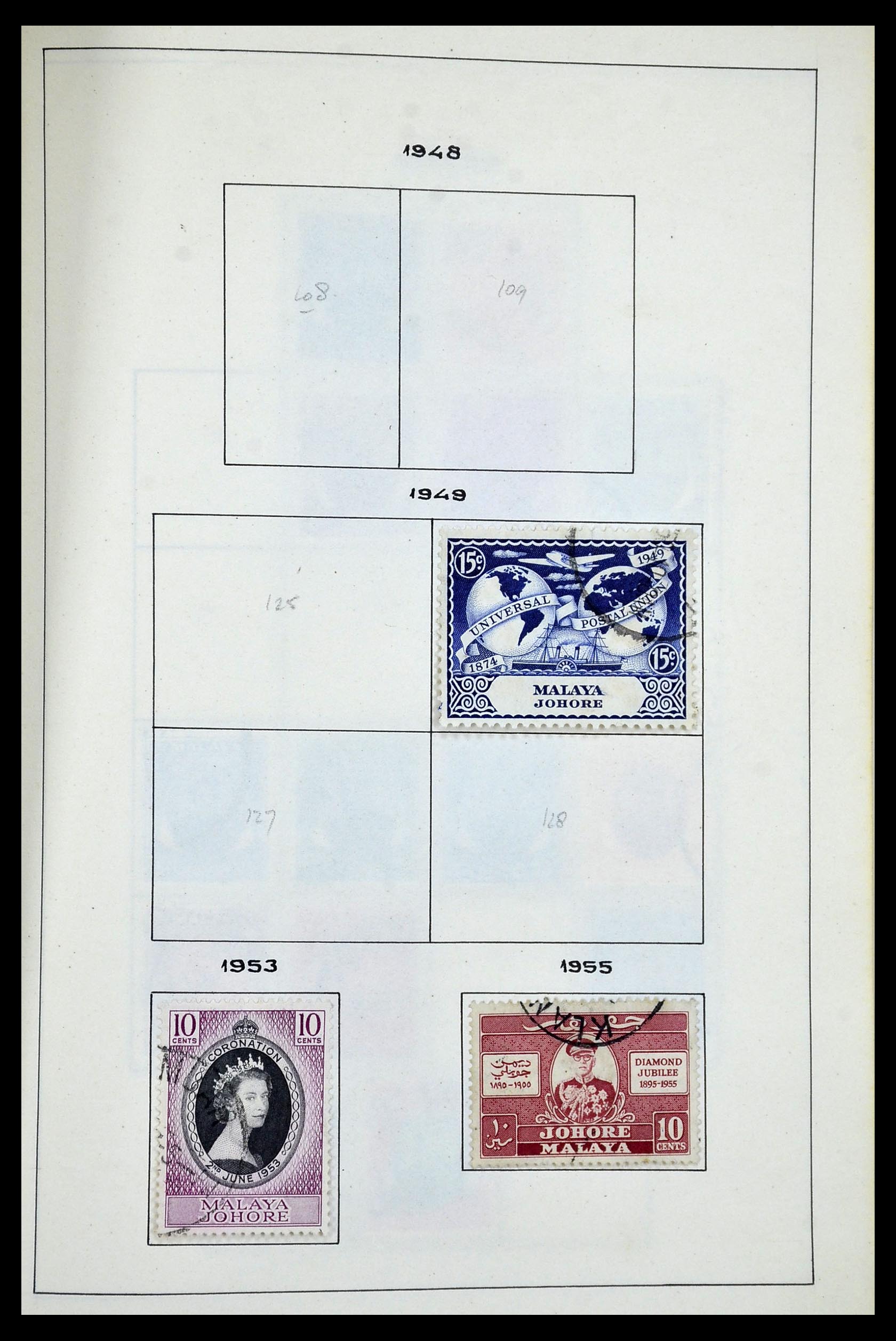 34944 057 - Postzegelverzameling 34944 Engelse koloniën 1860-1950.