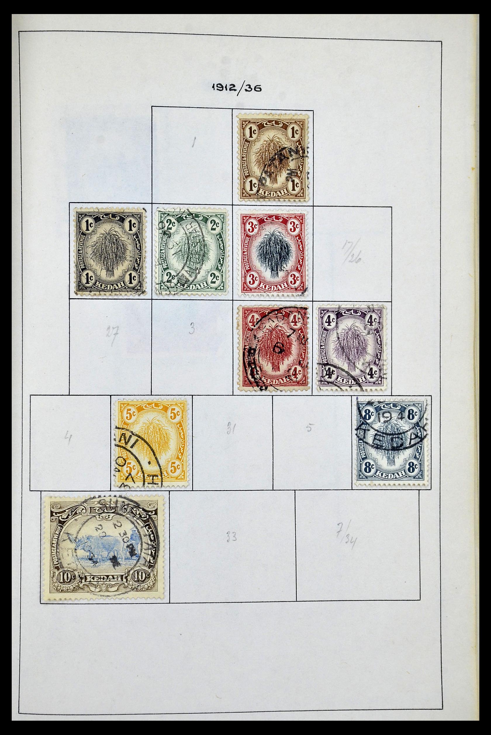 34944 059 - Postzegelverzameling 34944 Engelse koloniën 1860-1950.