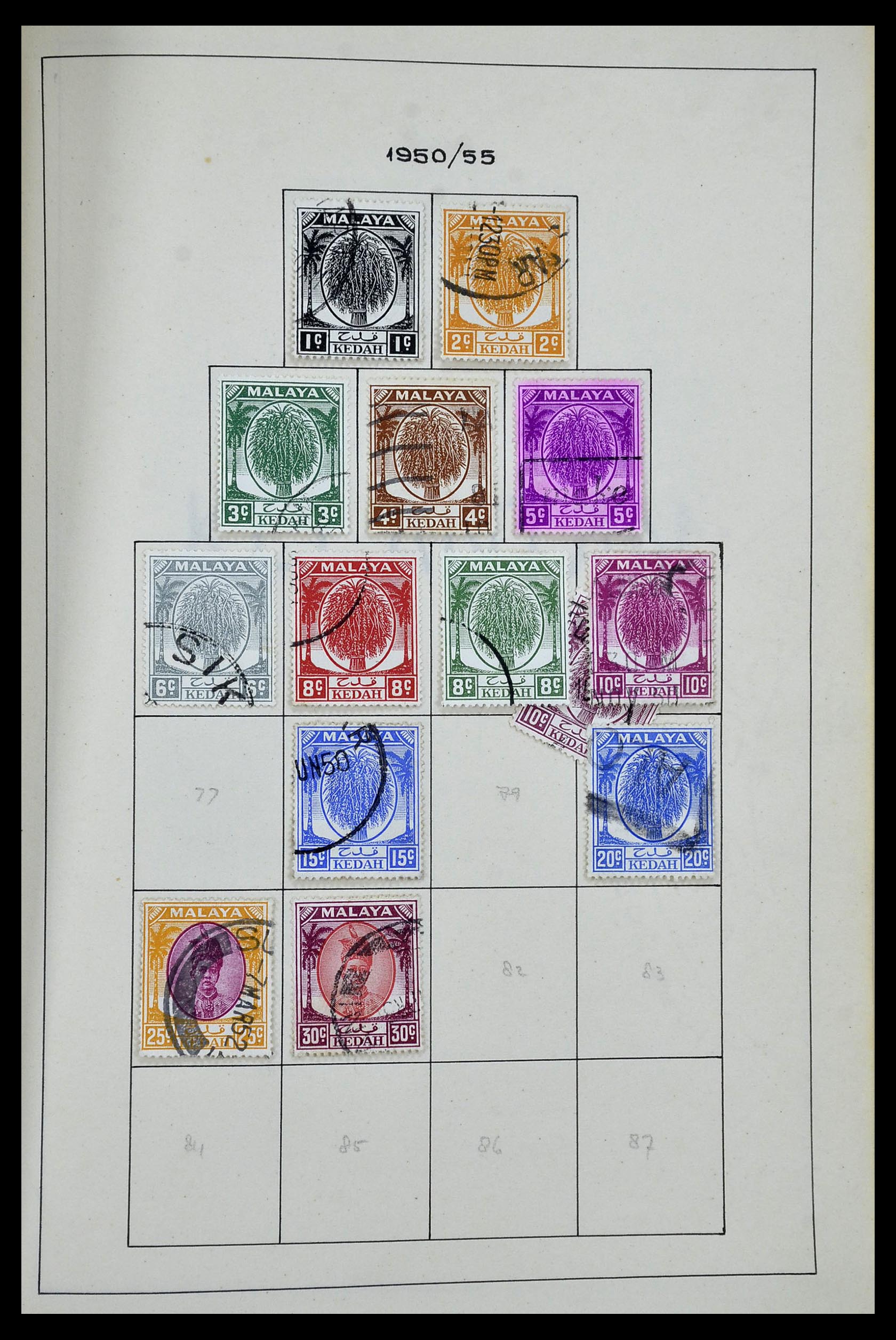 34944 061 - Postzegelverzameling 34944 Engelse koloniën 1860-1950.