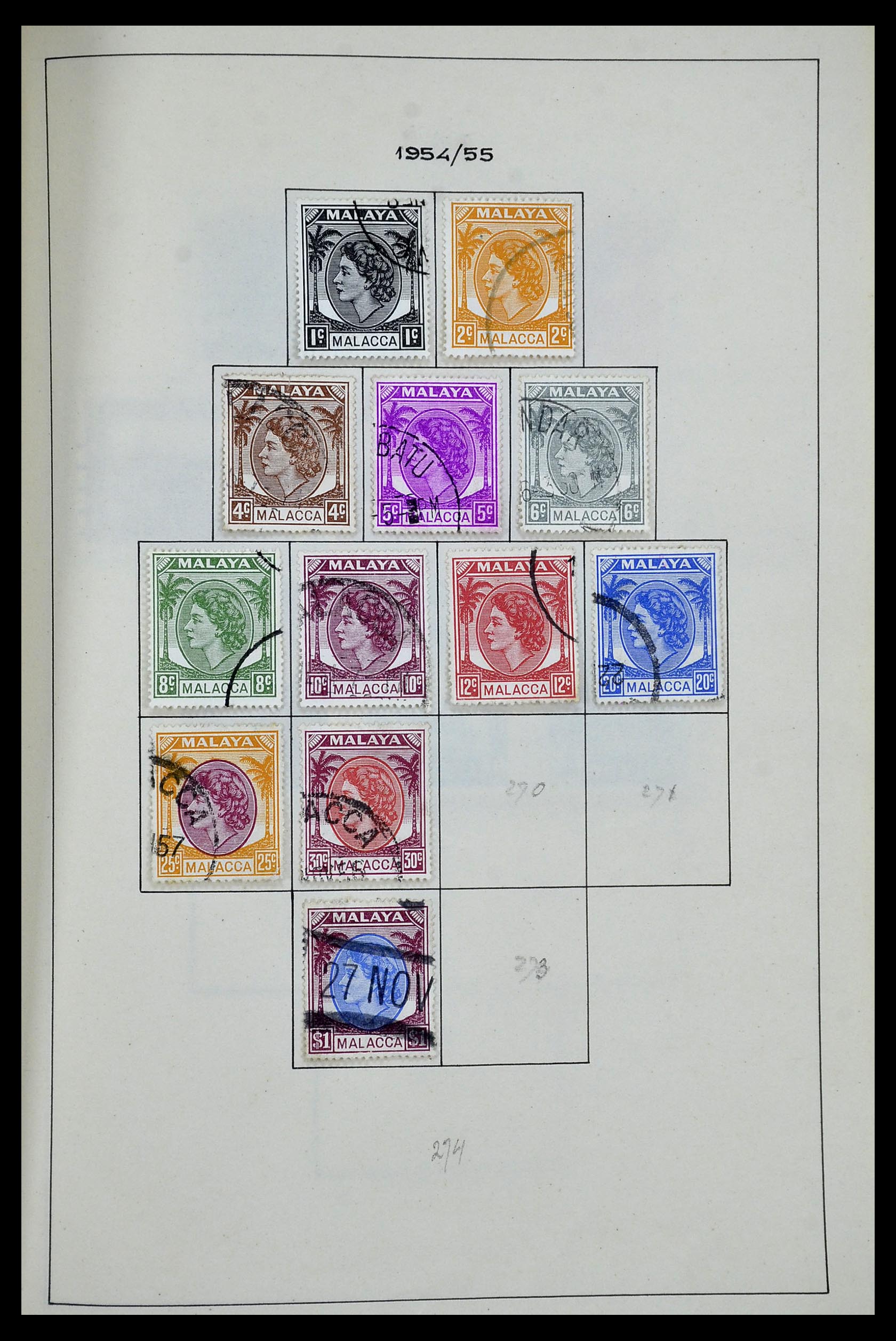 34944 068 - Postzegelverzameling 34944 Engelse koloniën 1860-1950.