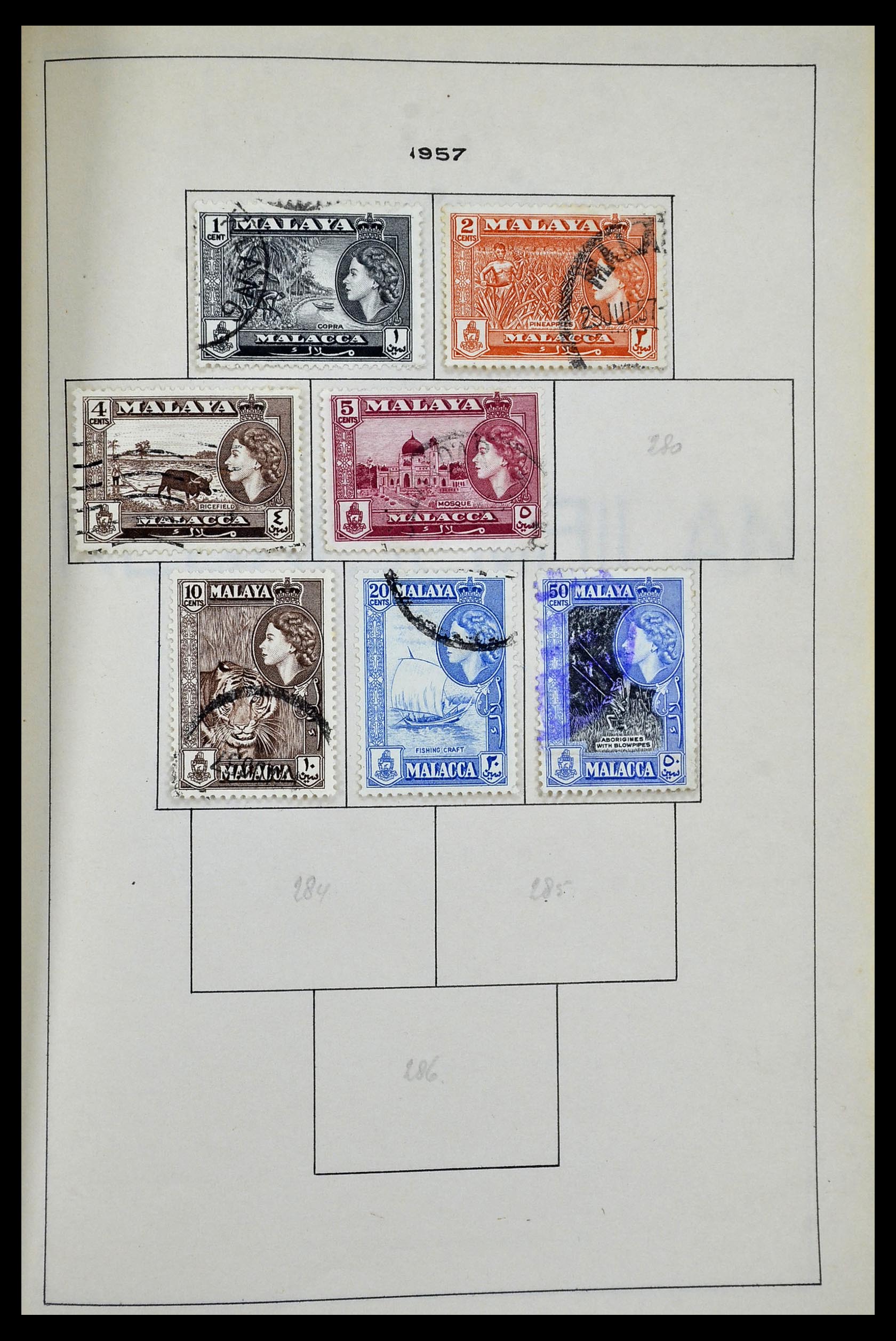 34944 069 - Postzegelverzameling 34944 Engelse koloniën 1860-1950.