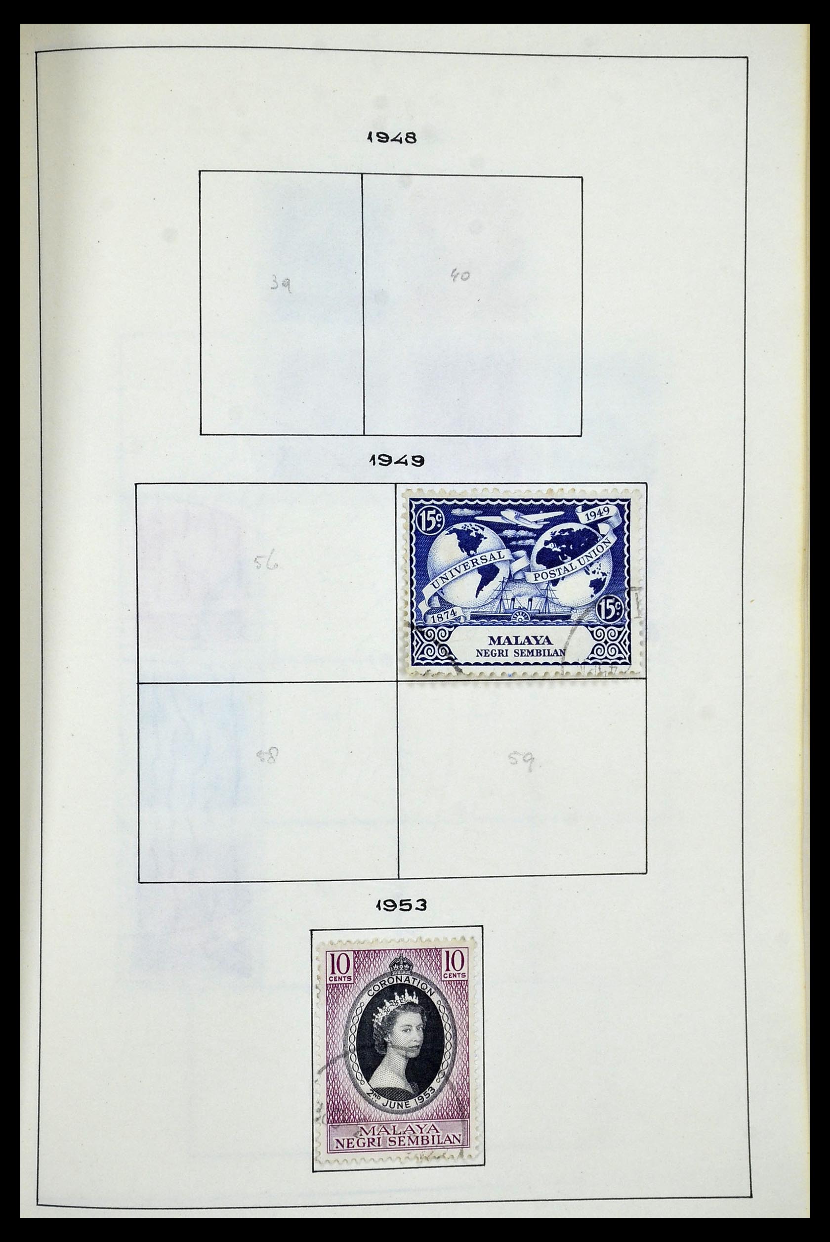 34944 071 - Postzegelverzameling 34944 Engelse koloniën 1860-1950.