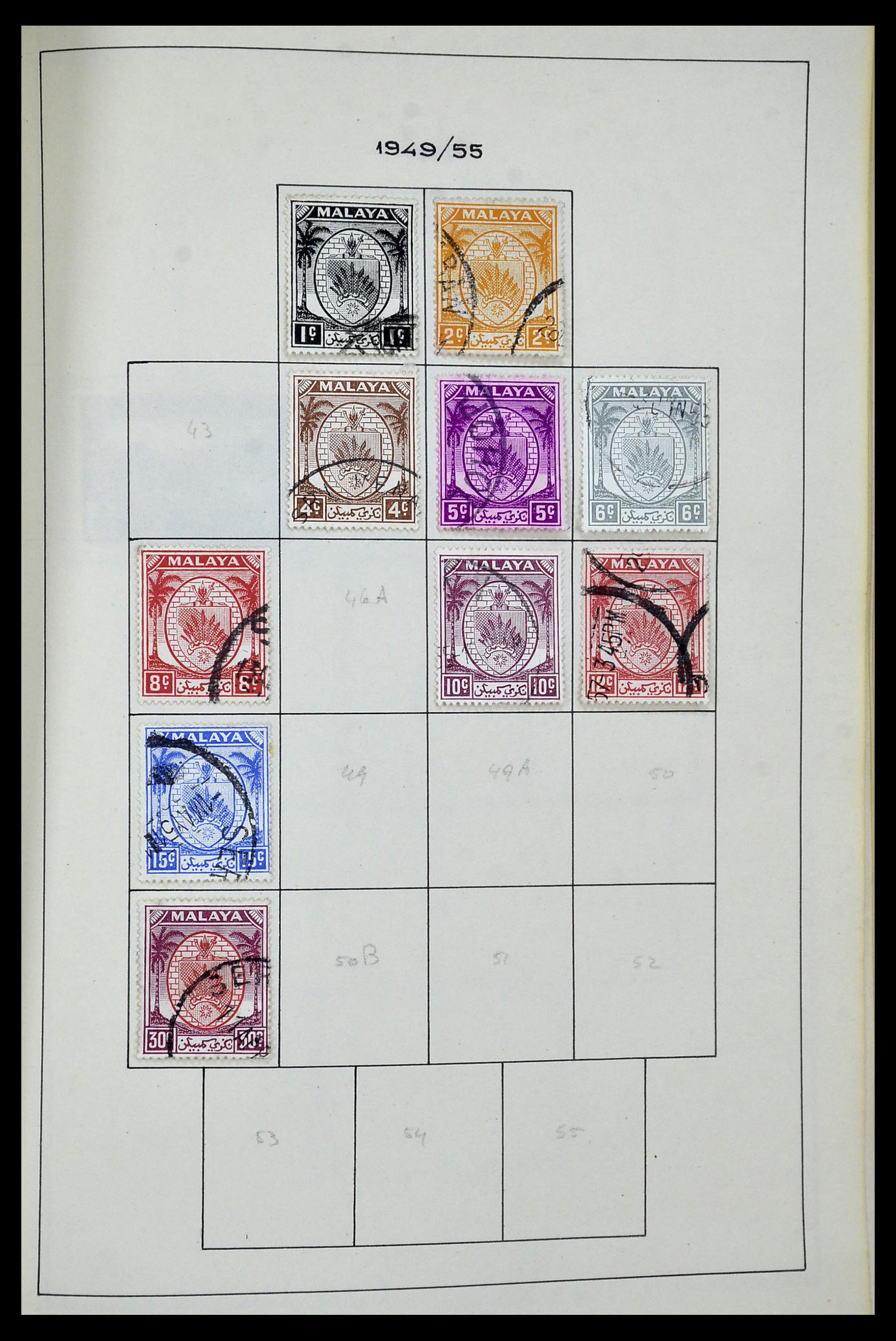 34944 072 - Postzegelverzameling 34944 Engelse koloniën 1860-1950.
