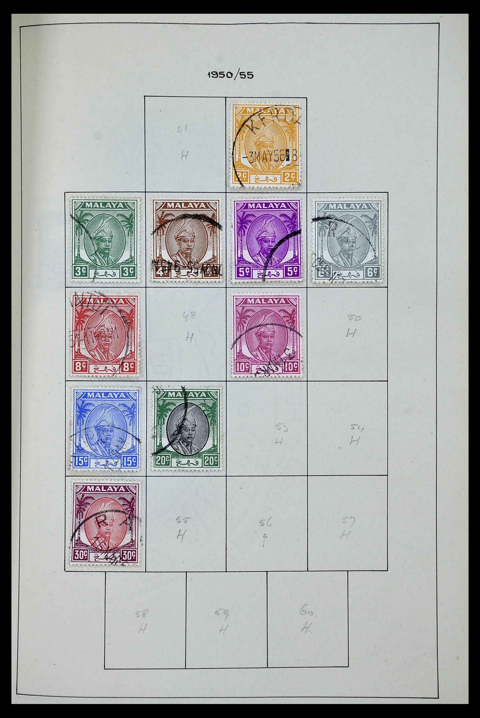 34944 077 - Postzegelverzameling 34944 Engelse koloniën 1860-1950.