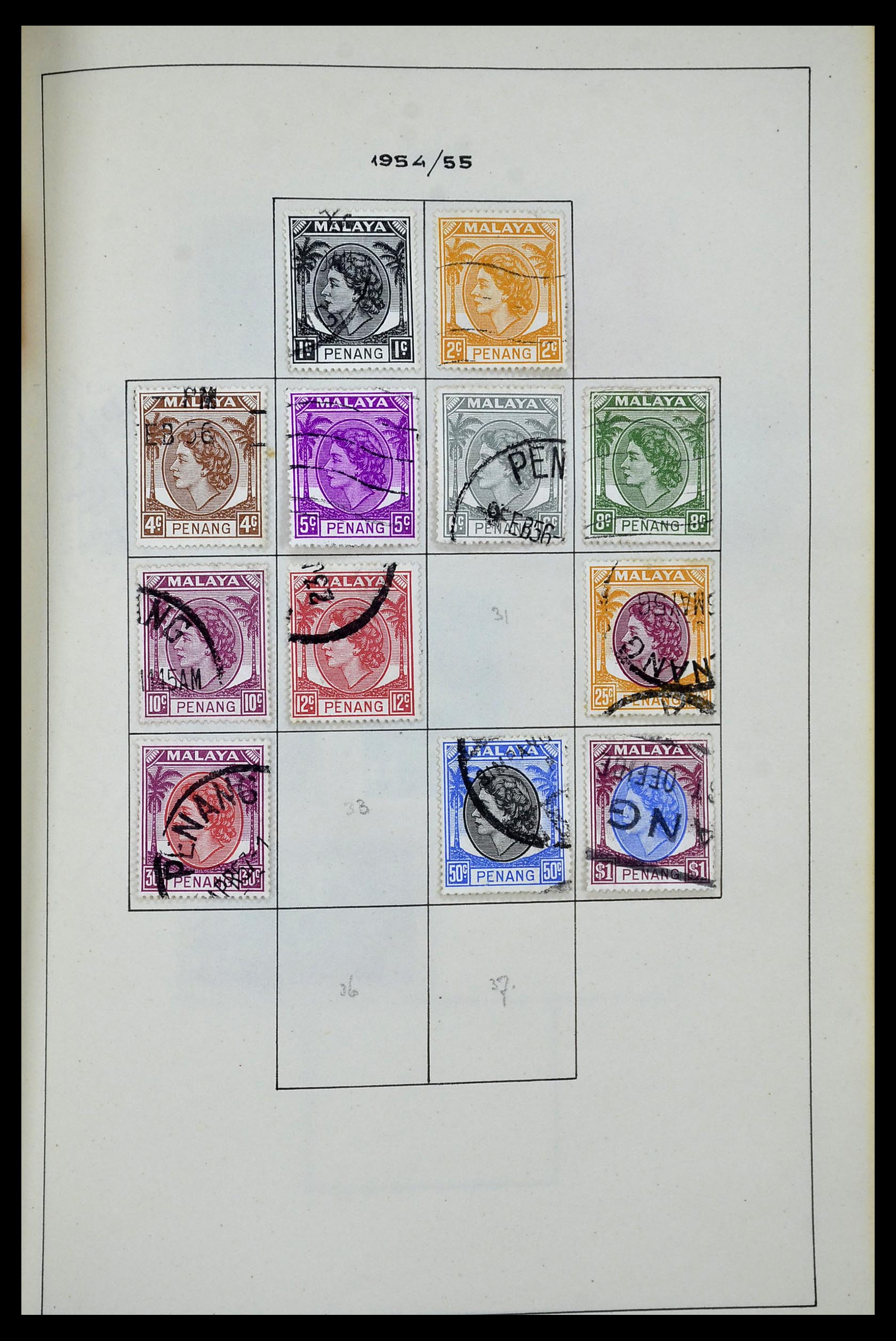 34944 081 - Postzegelverzameling 34944 Engelse koloniën 1860-1950.