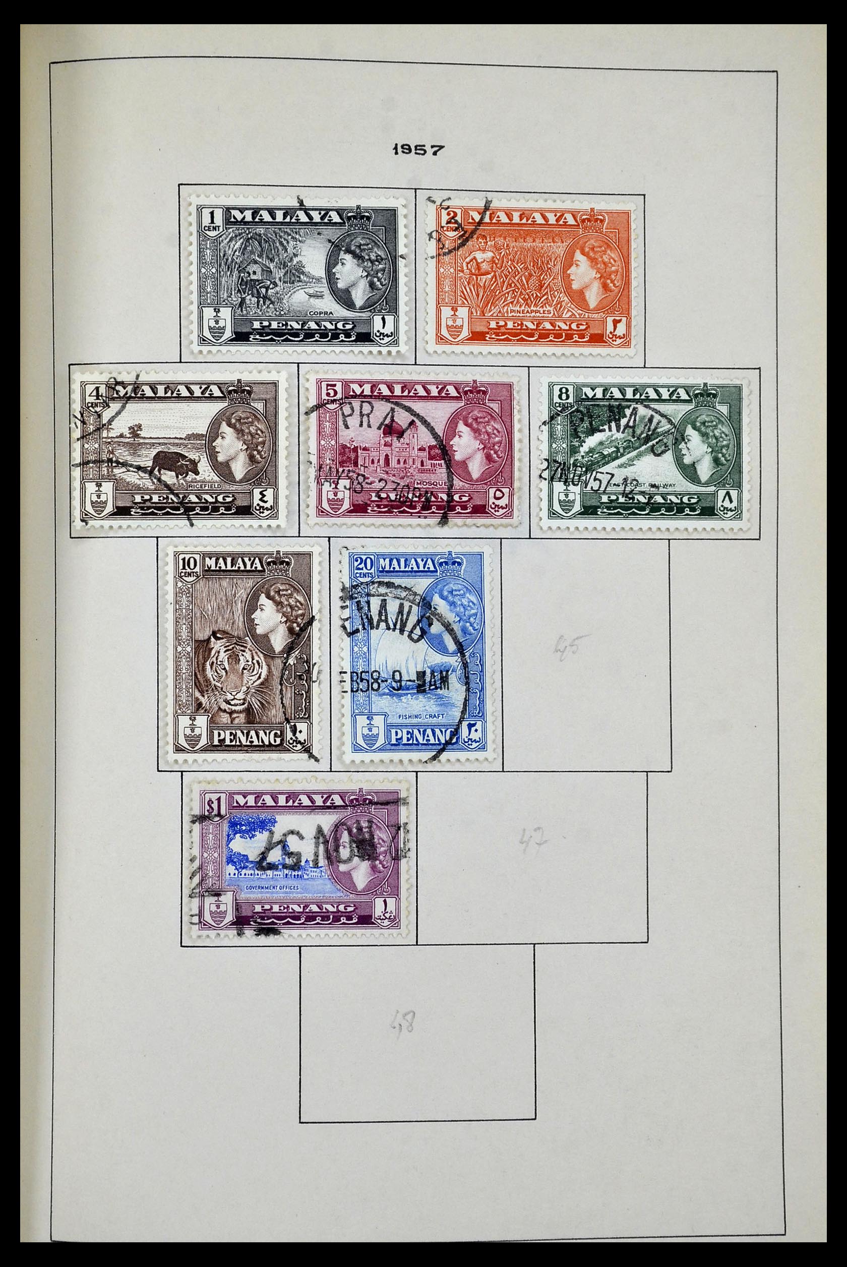 34944 082 - Postzegelverzameling 34944 Engelse koloniën 1860-1950.