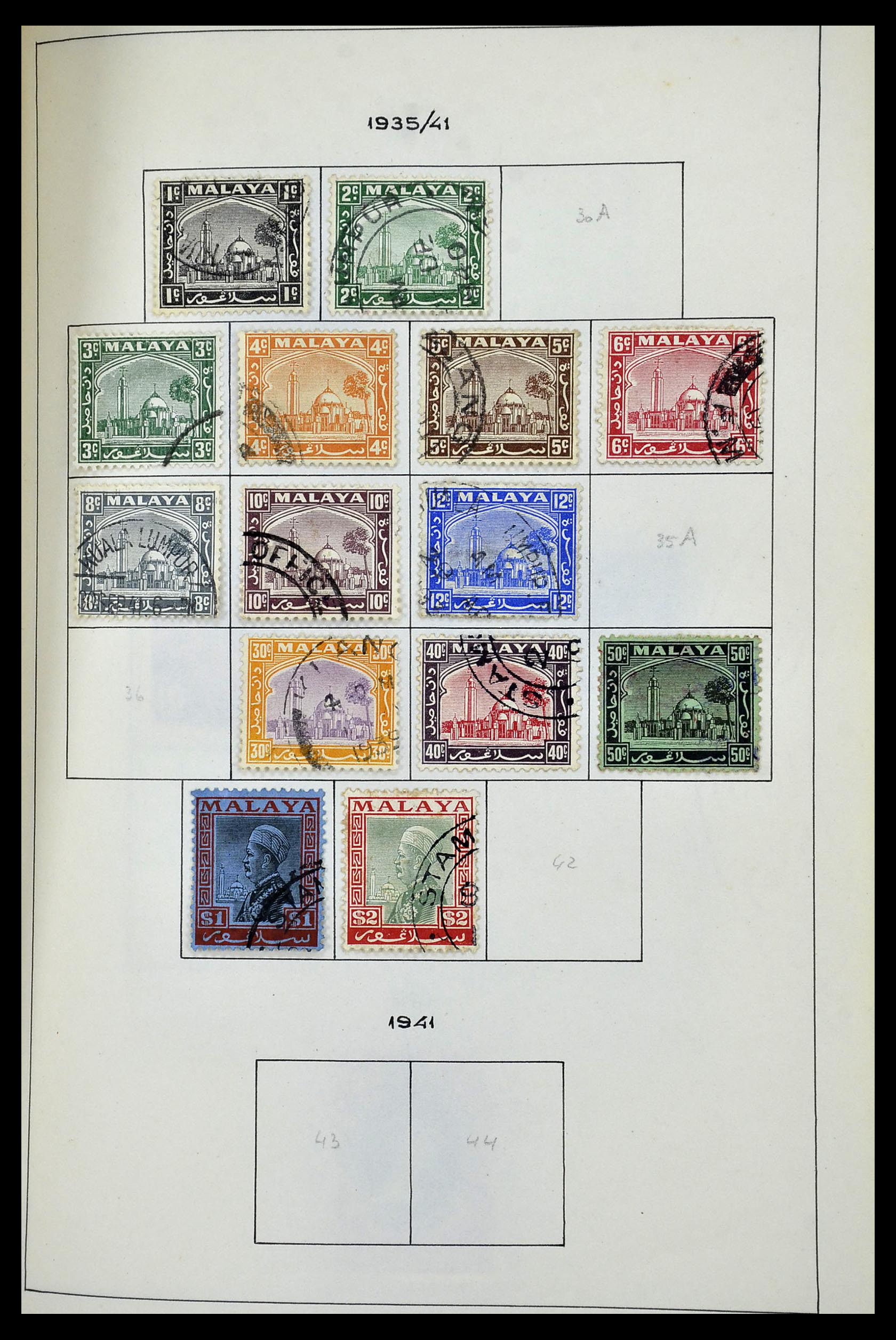 34944 090 - Postzegelverzameling 34944 Engelse koloniën 1860-1950.