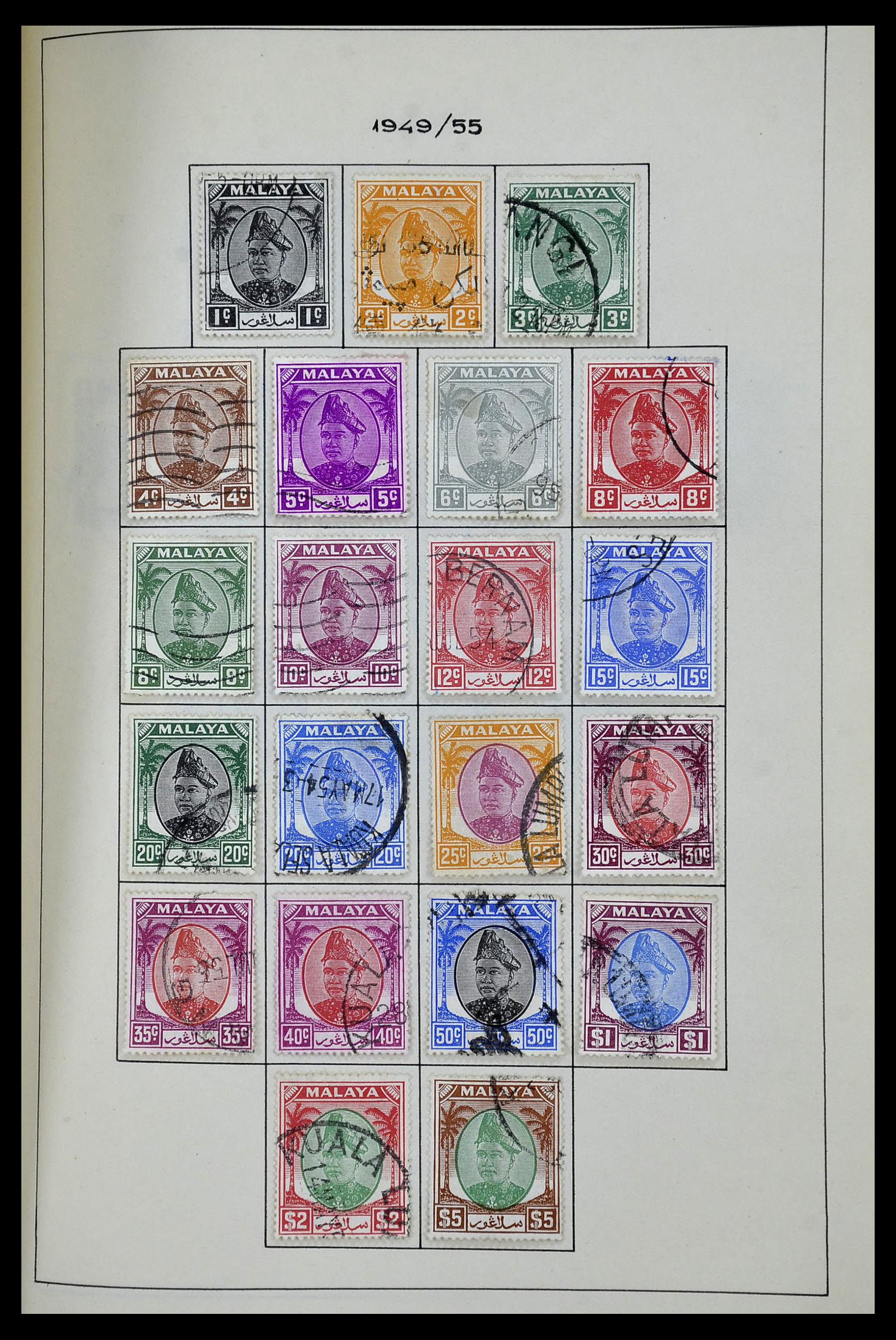34944 092 - Postzegelverzameling 34944 Engelse koloniën 1860-1950.