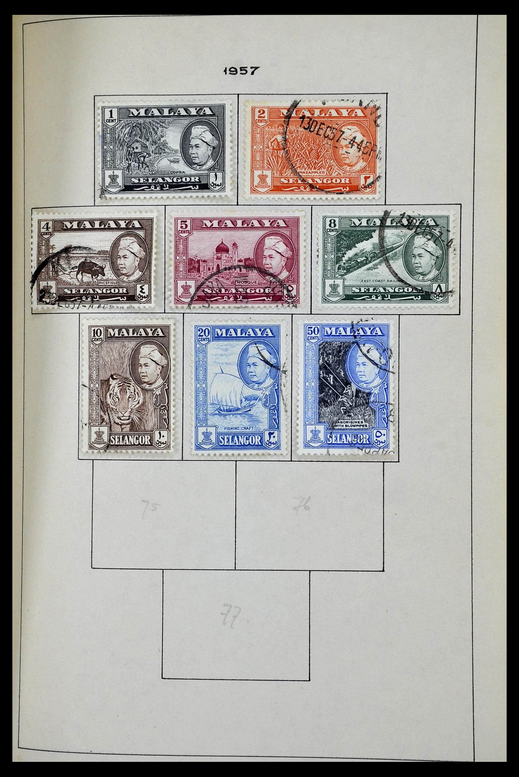 34944 093 - Postzegelverzameling 34944 Engelse koloniën 1860-1950.
