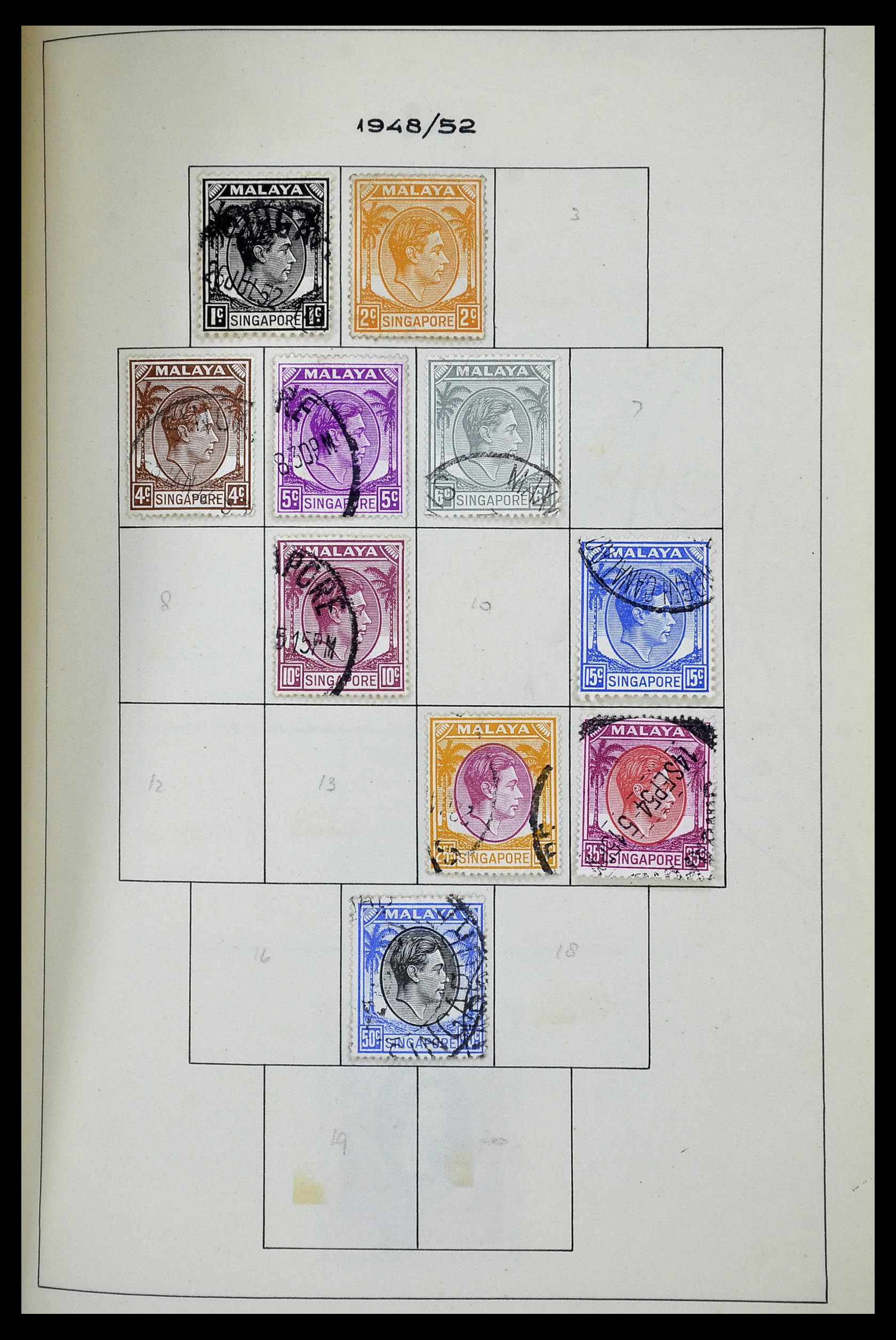 34944 094 - Postzegelverzameling 34944 Engelse koloniën 1860-1950.
