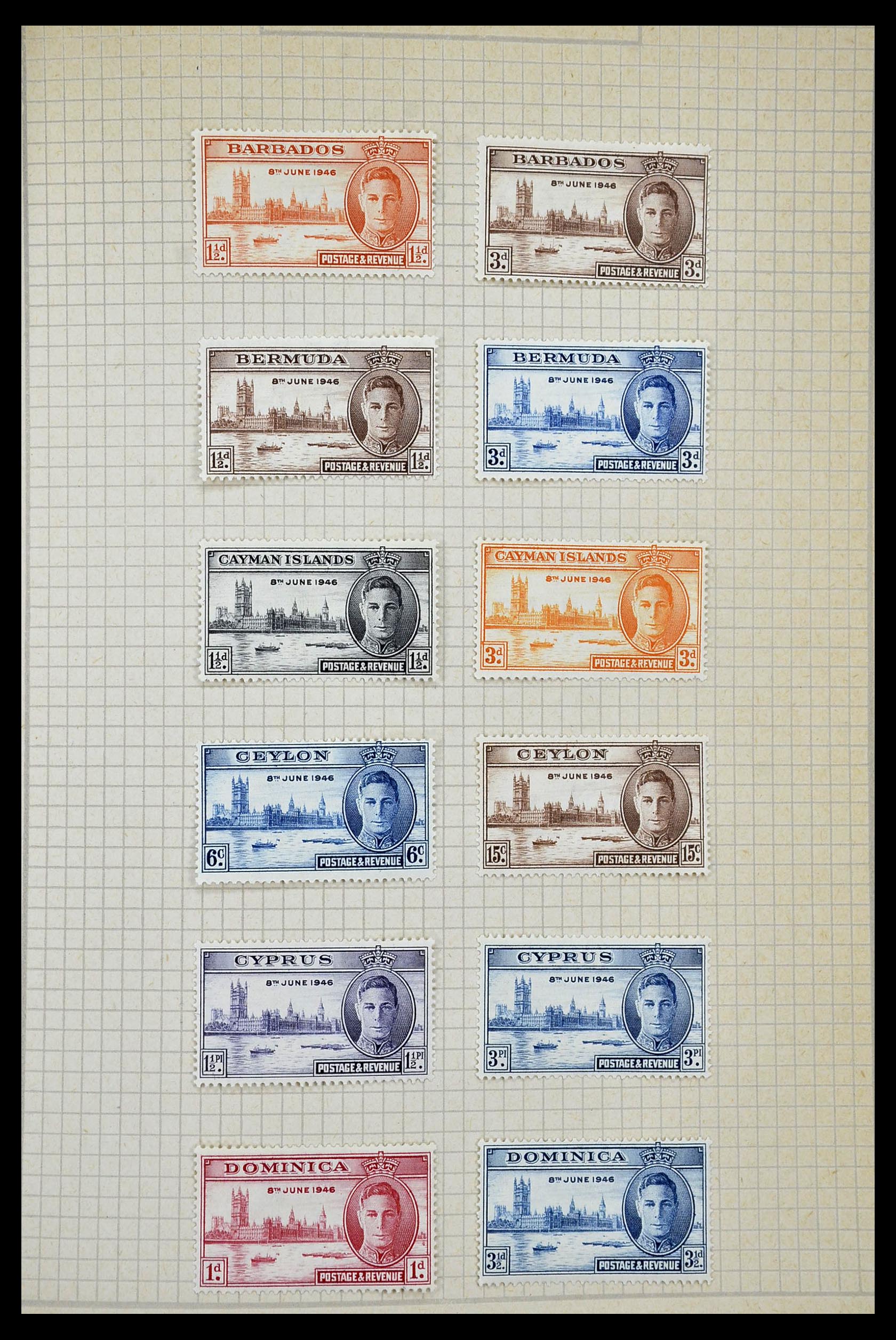 34944 225 - Postzegelverzameling 34944 Engelse koloniën 1860-1950.