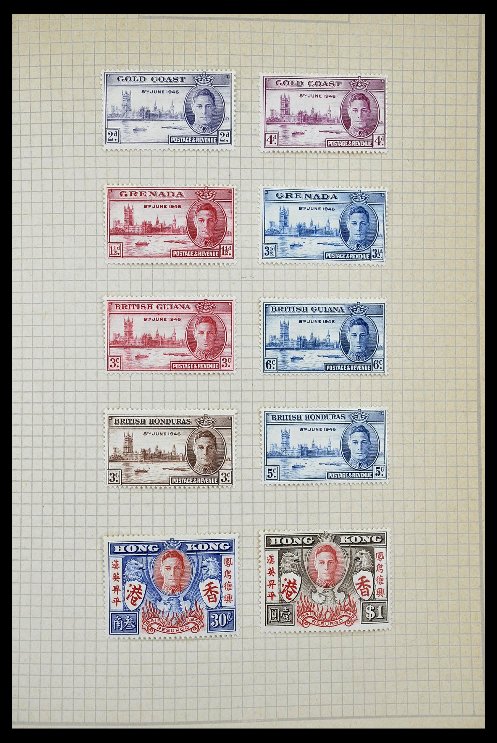 34944 227 - Postzegelverzameling 34944 Engelse koloniën 1860-1950.