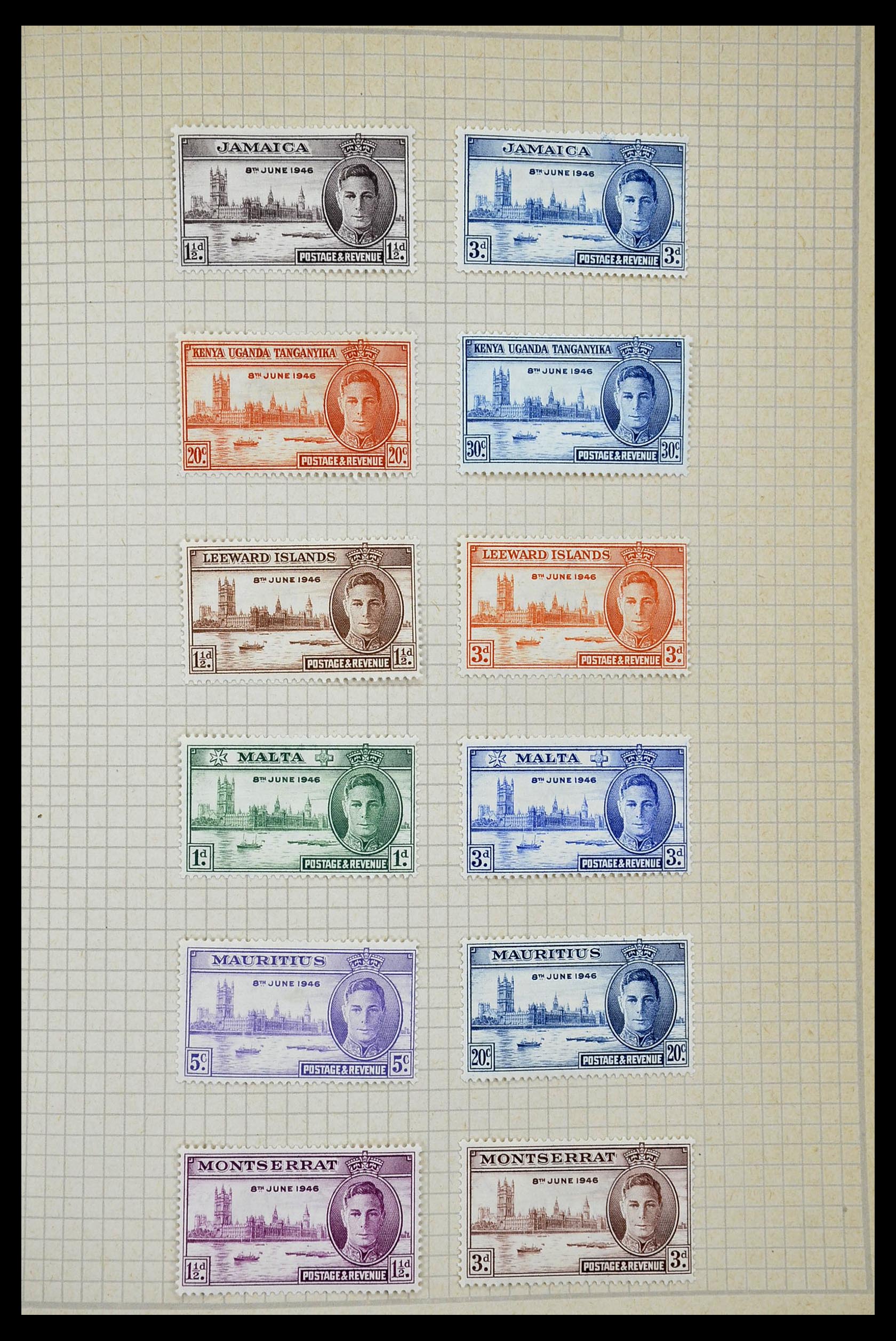 34944 228 - Postzegelverzameling 34944 Engelse koloniën 1860-1950.