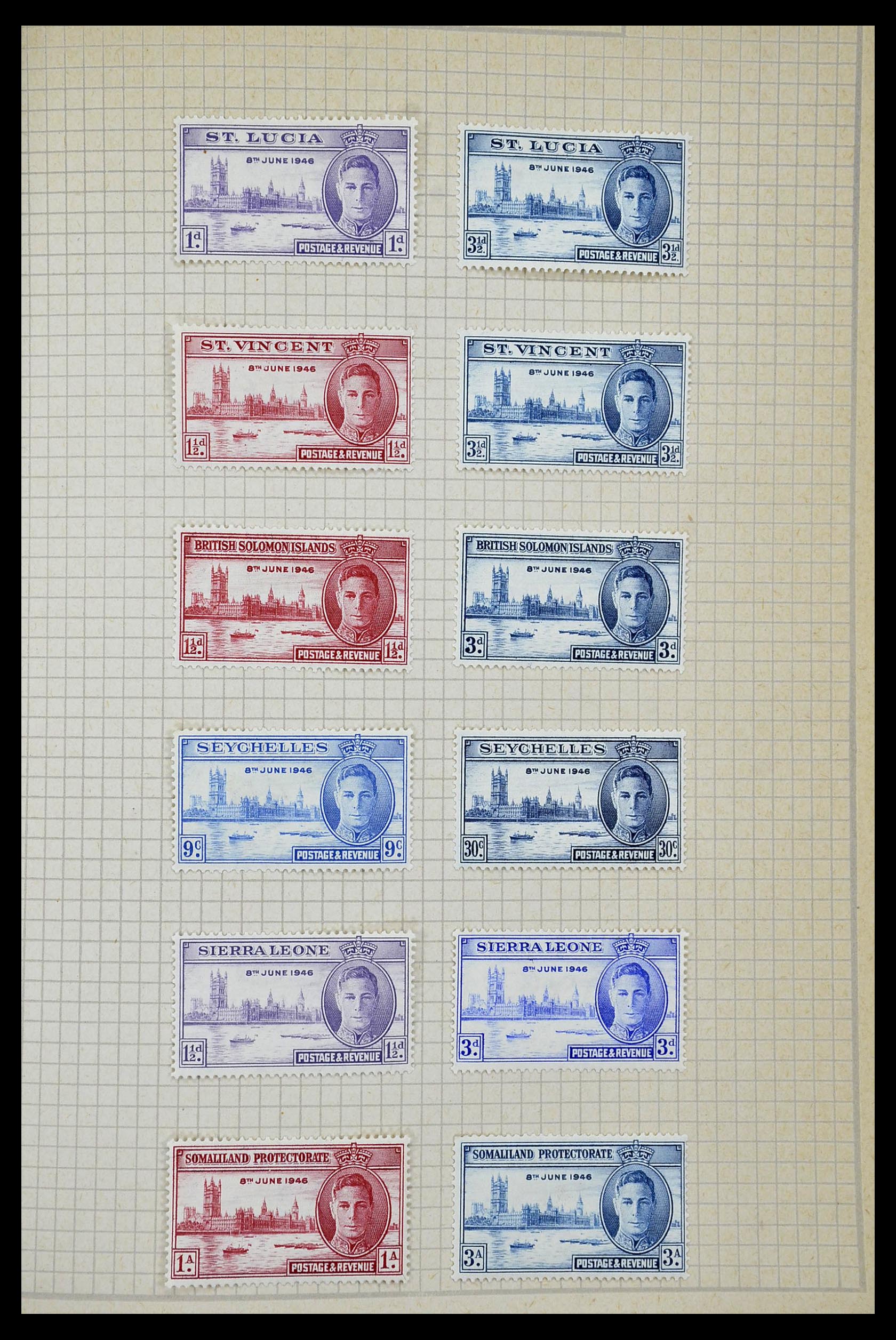 34944 230 - Postzegelverzameling 34944 Engelse koloniën 1860-1950.