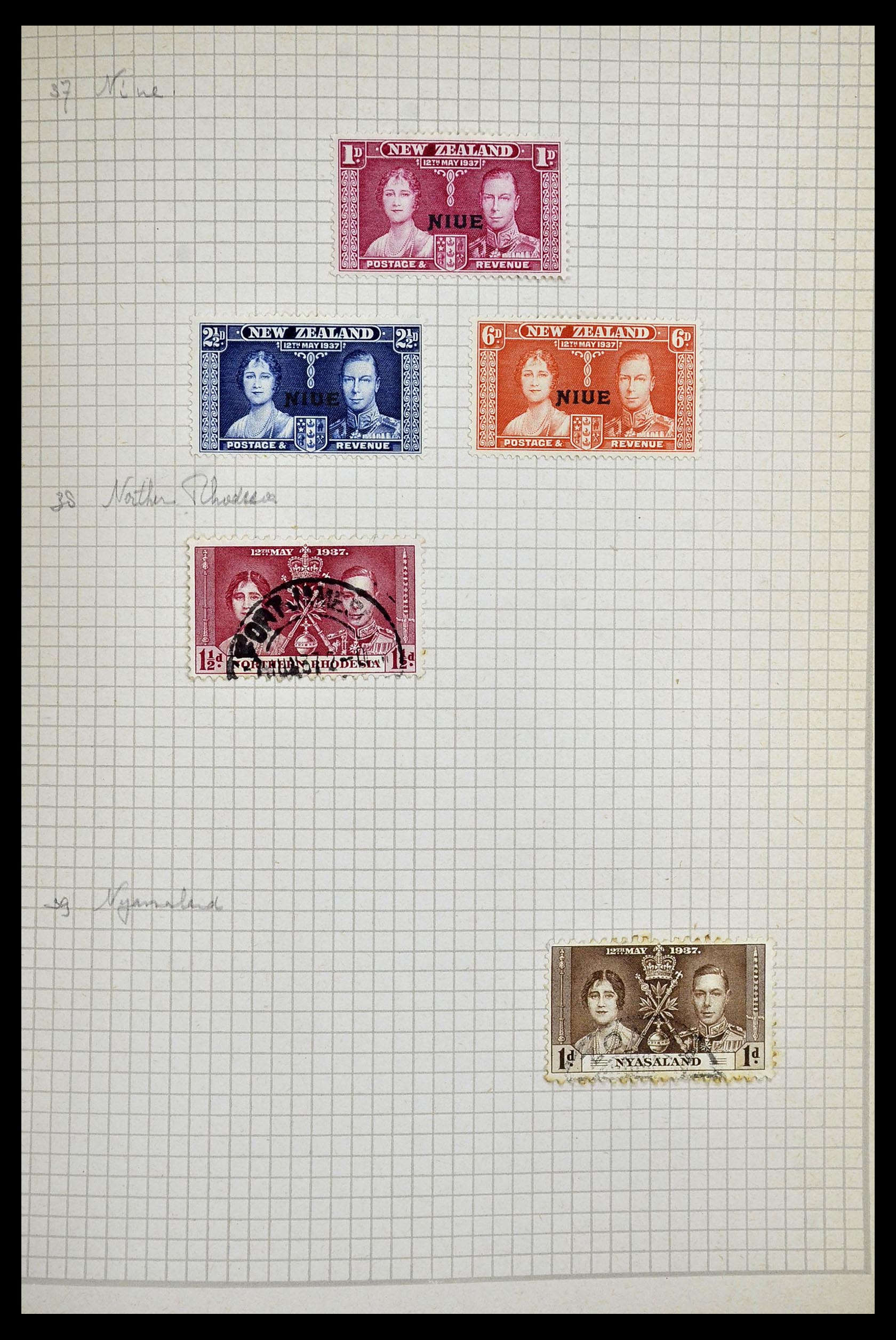 34944 250 - Postzegelverzameling 34944 Engelse koloniën 1860-1950.
