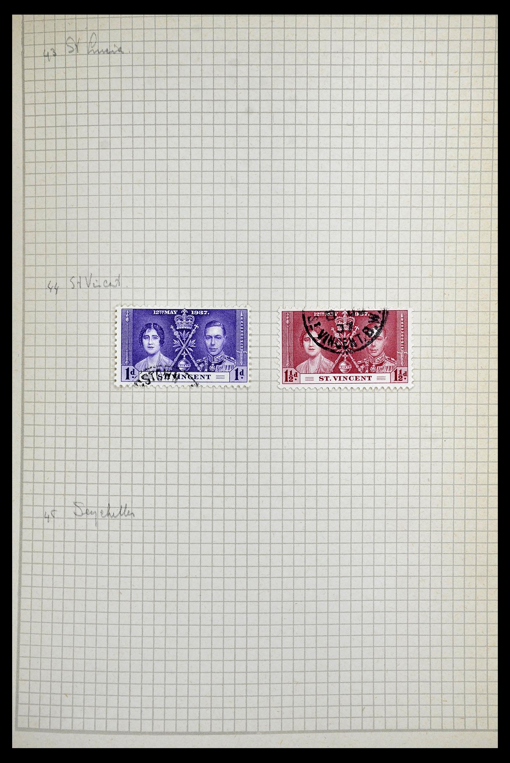 34944 252 - Postzegelverzameling 34944 Engelse koloniën 1860-1950.