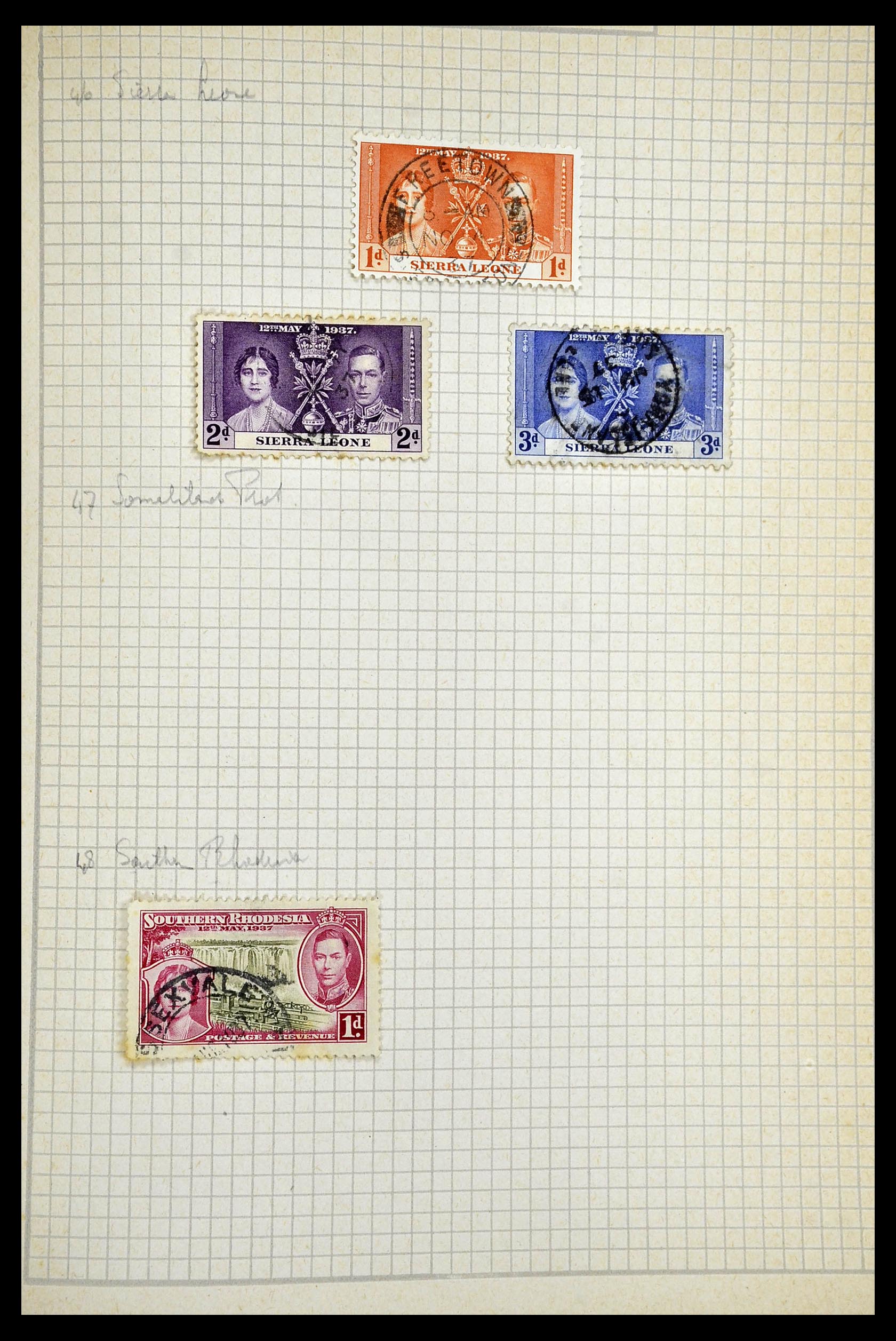 34944 253 - Postzegelverzameling 34944 Engelse koloniën 1860-1950.