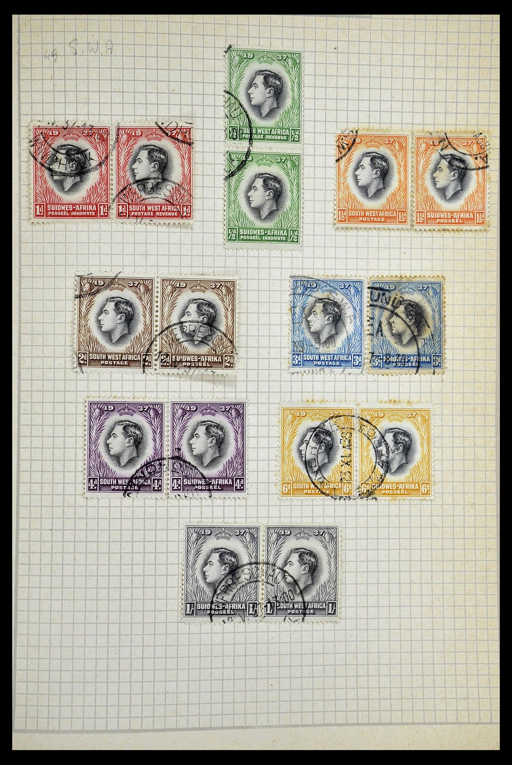 34944 254 - Postzegelverzameling 34944 Engelse koloniën 1860-1950.