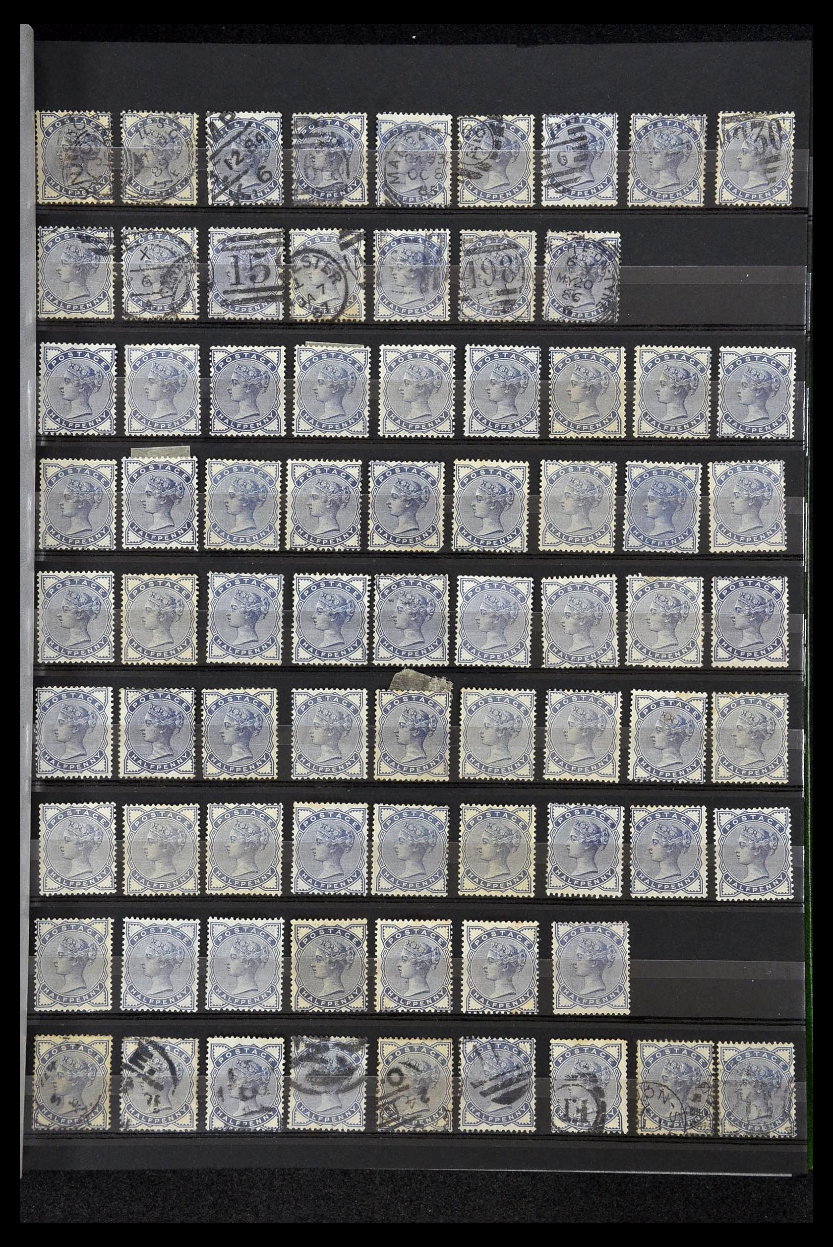 34945 001 - Stamp Collection 34945 Great Britain 1883-1892.
