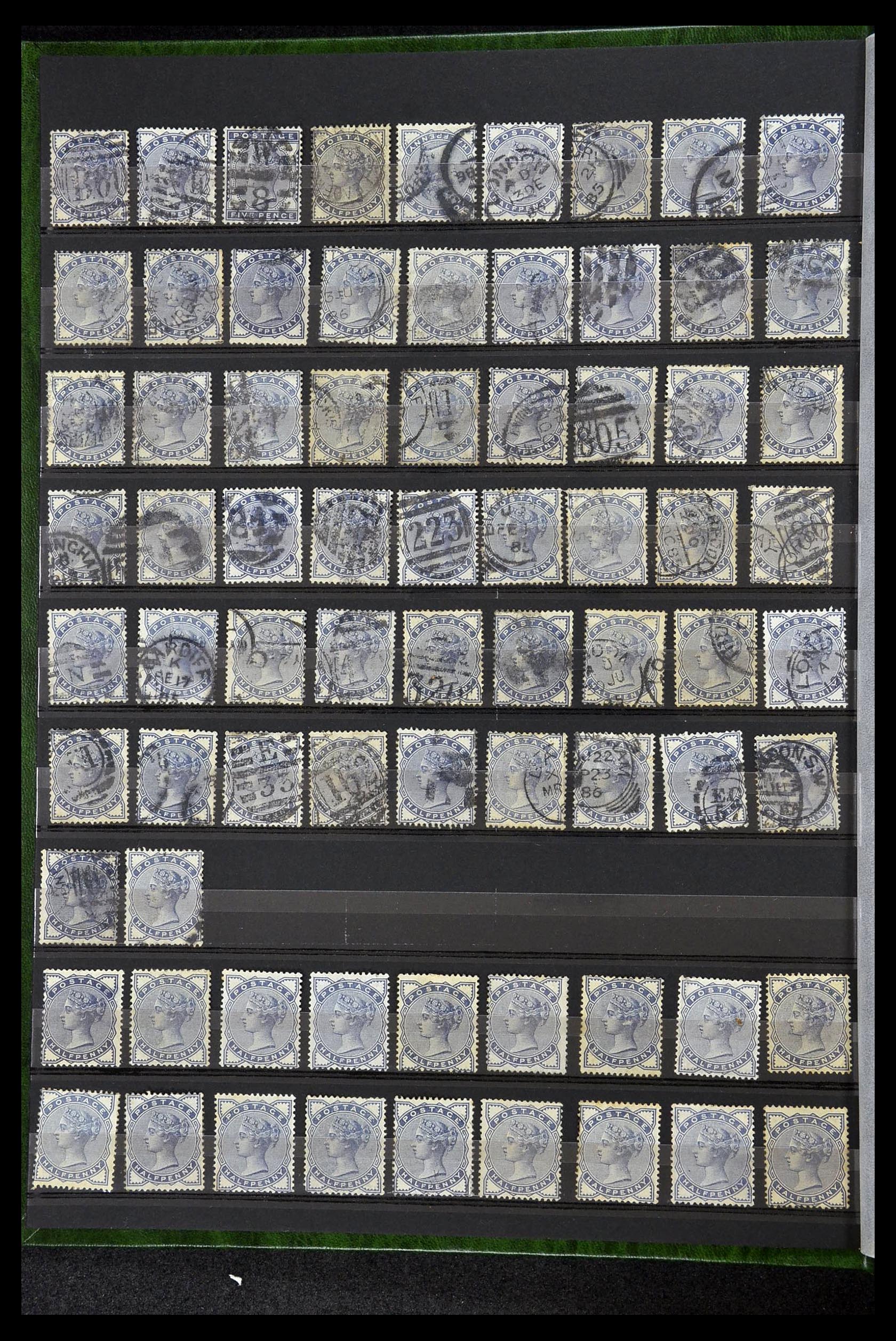 34945 002 - Postzegelverzameling 34945 Engeland 1883-1892.