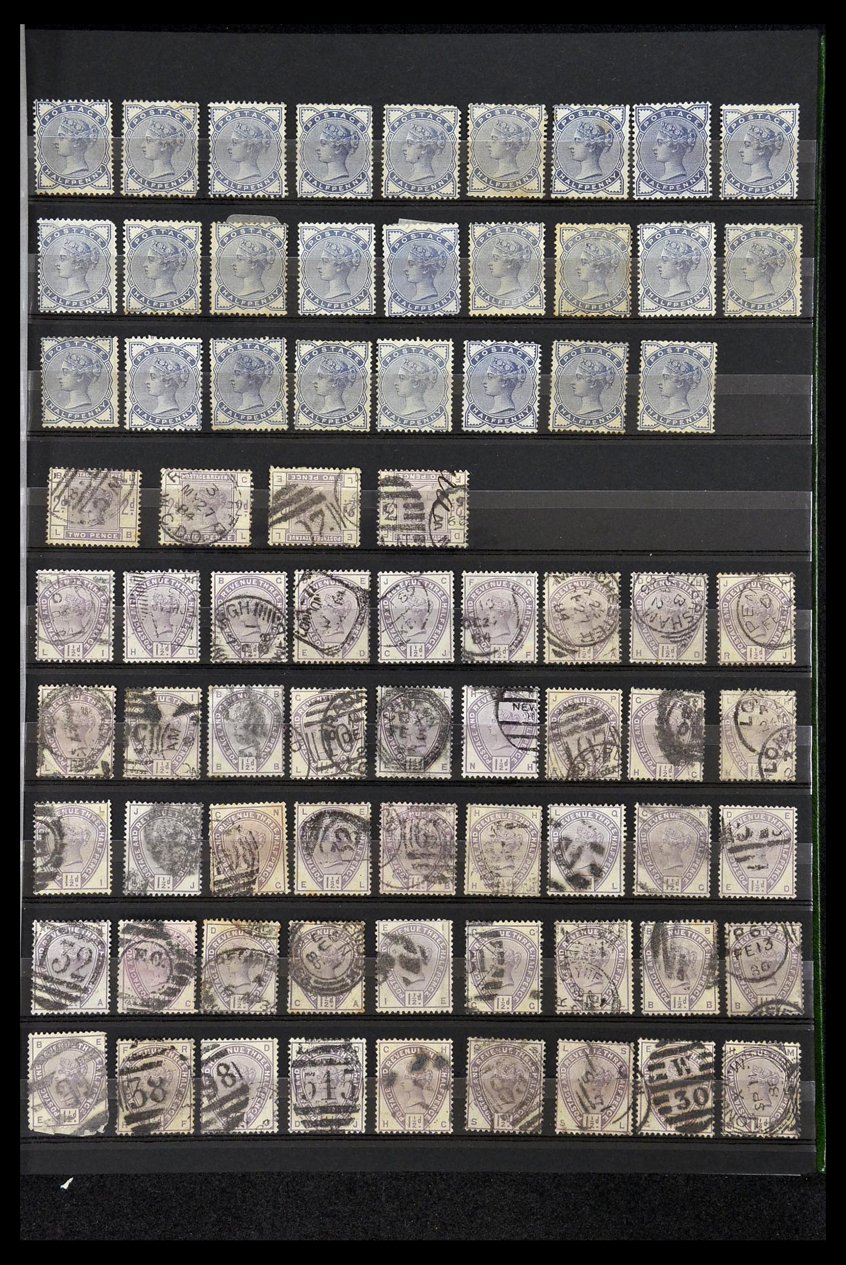 34945 003 - Postzegelverzameling 34945 Engeland 1883-1892.
