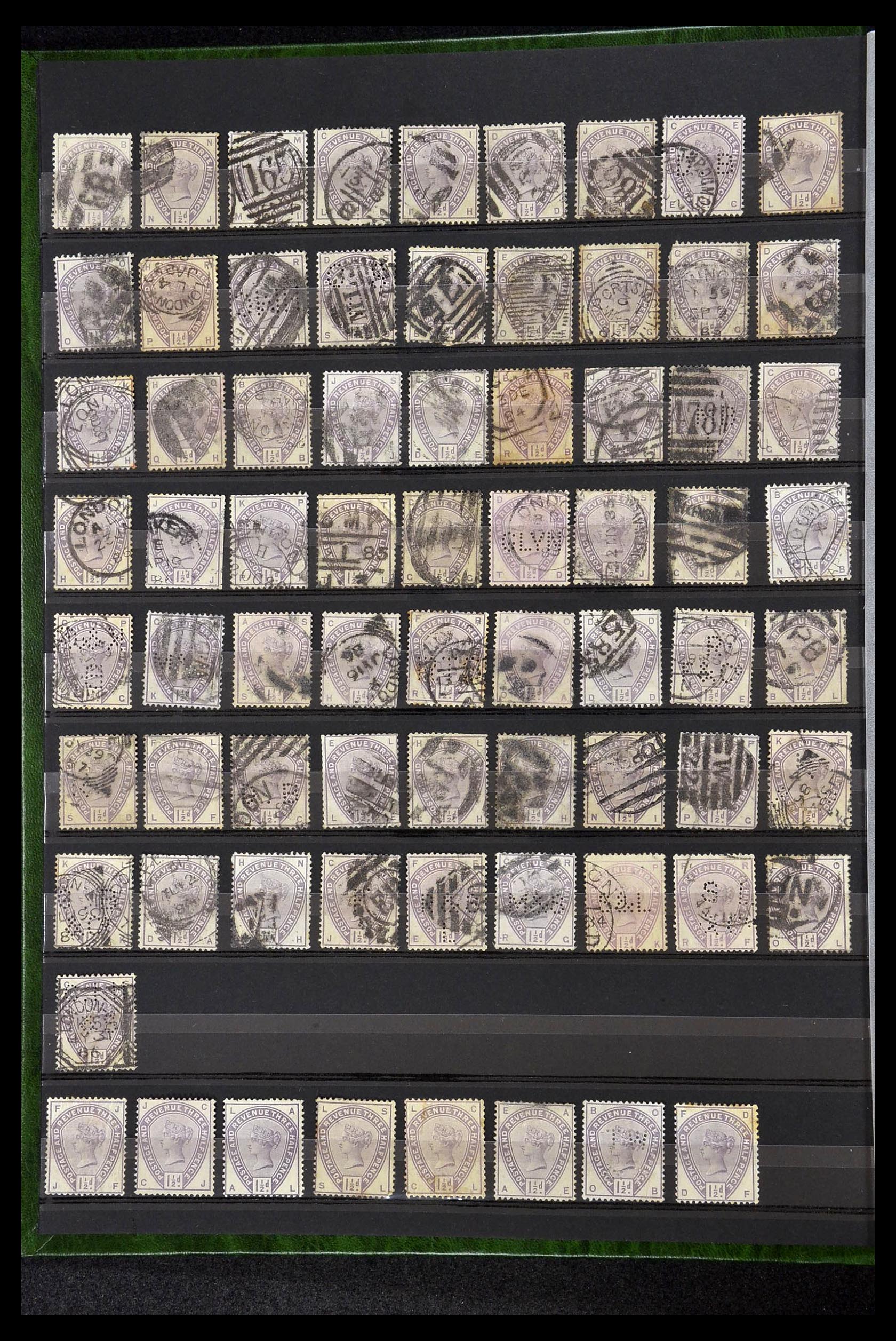 34945 004 - Postzegelverzameling 34945 Engeland 1883-1892.