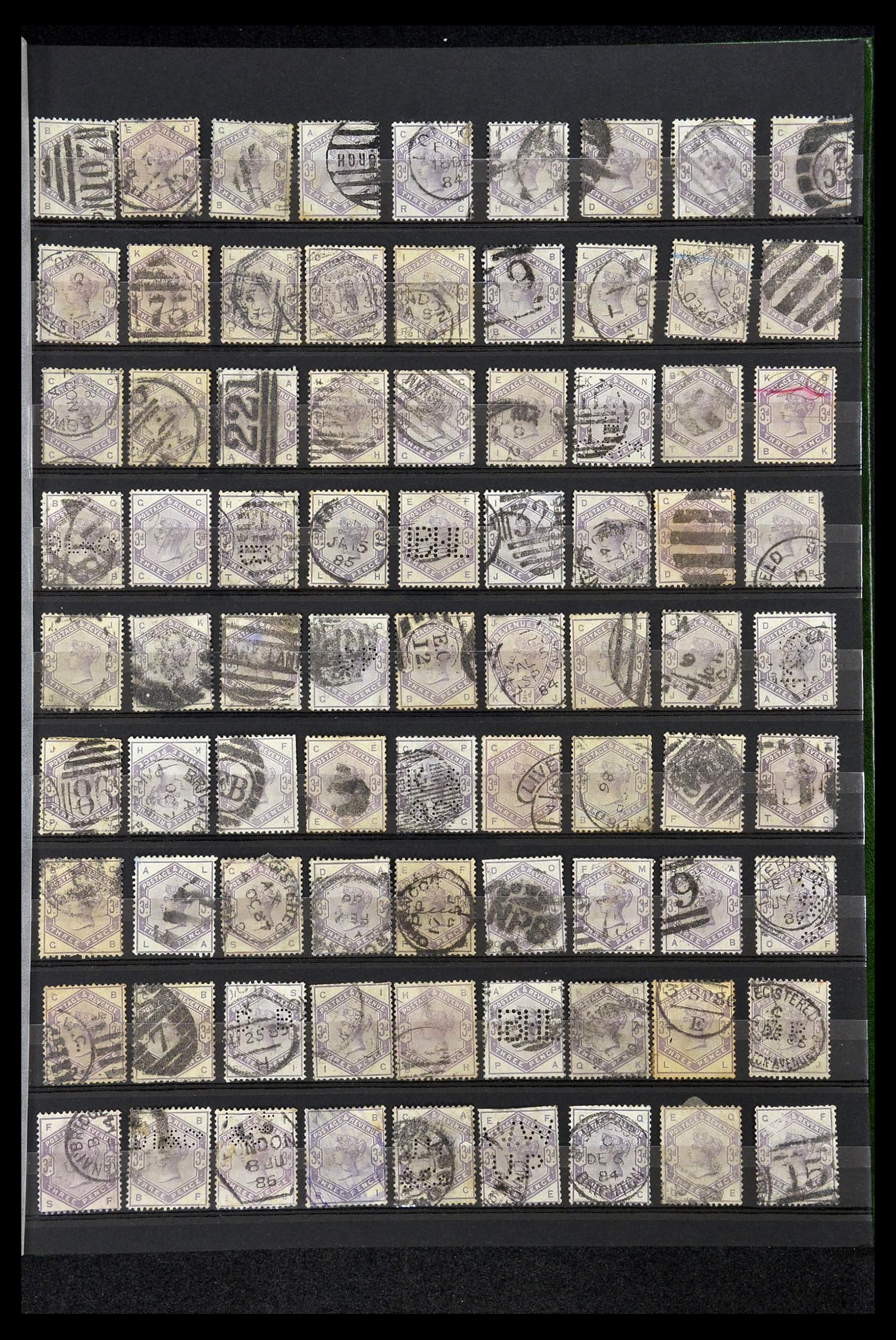 34945 007 - Postzegelverzameling 34945 Engeland 1883-1892.