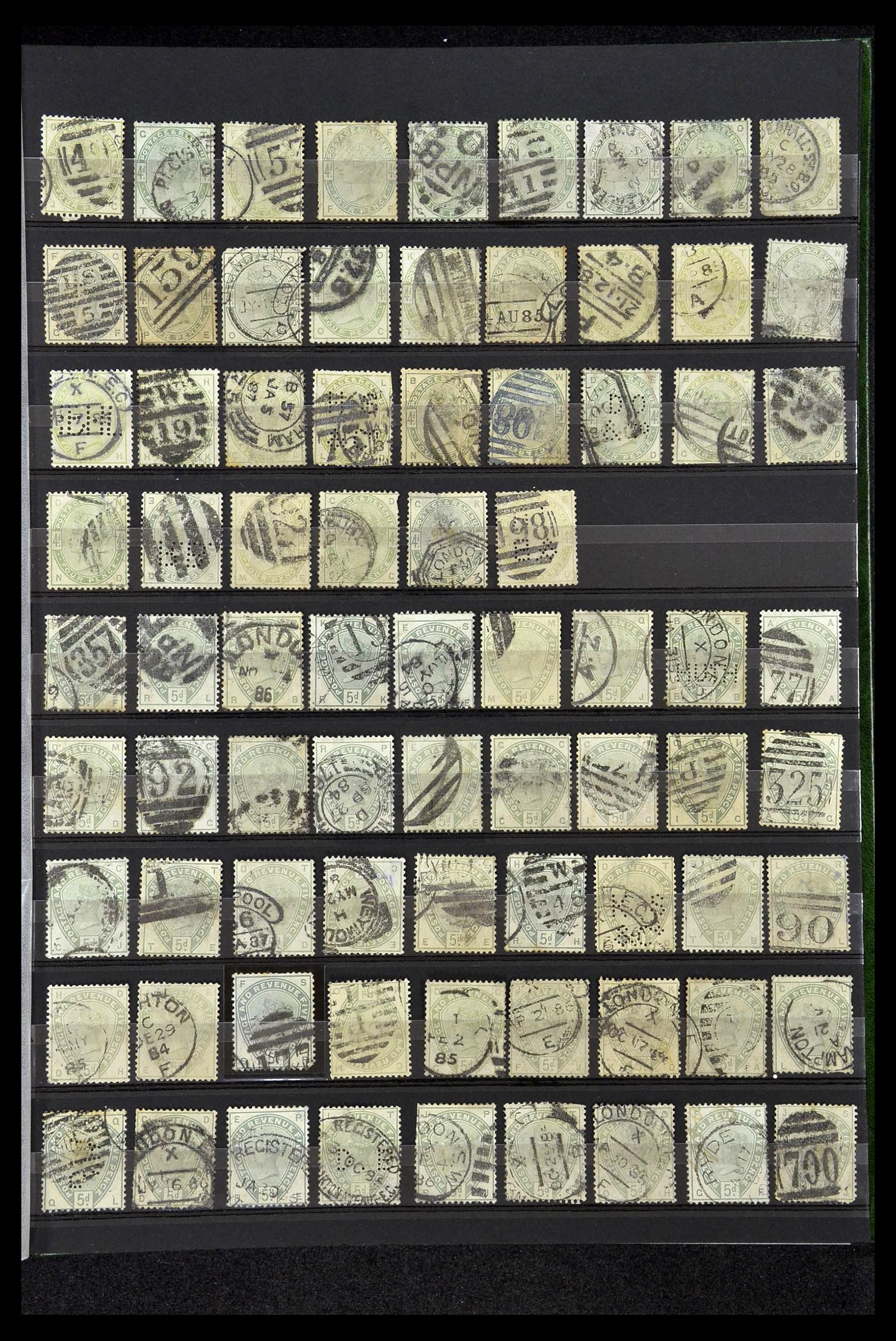 34945 008 - Postzegelverzameling 34945 Engeland 1883-1892.