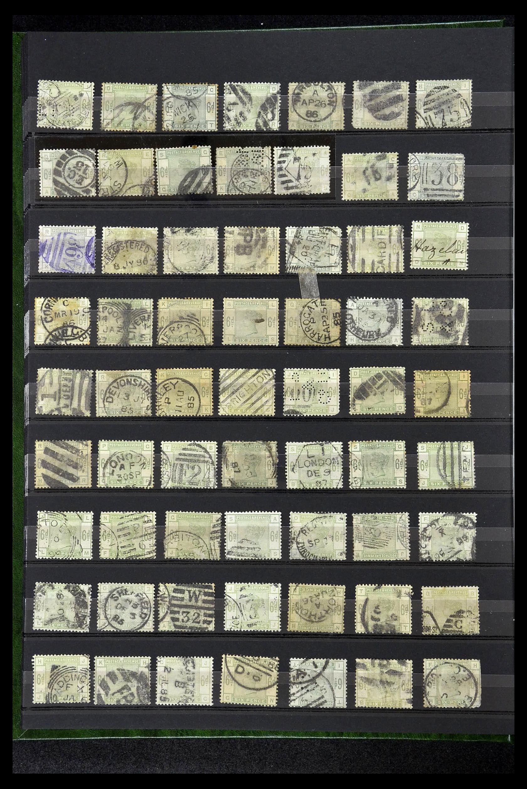 34945 012 - Postzegelverzameling 34945 Engeland 1883-1892.