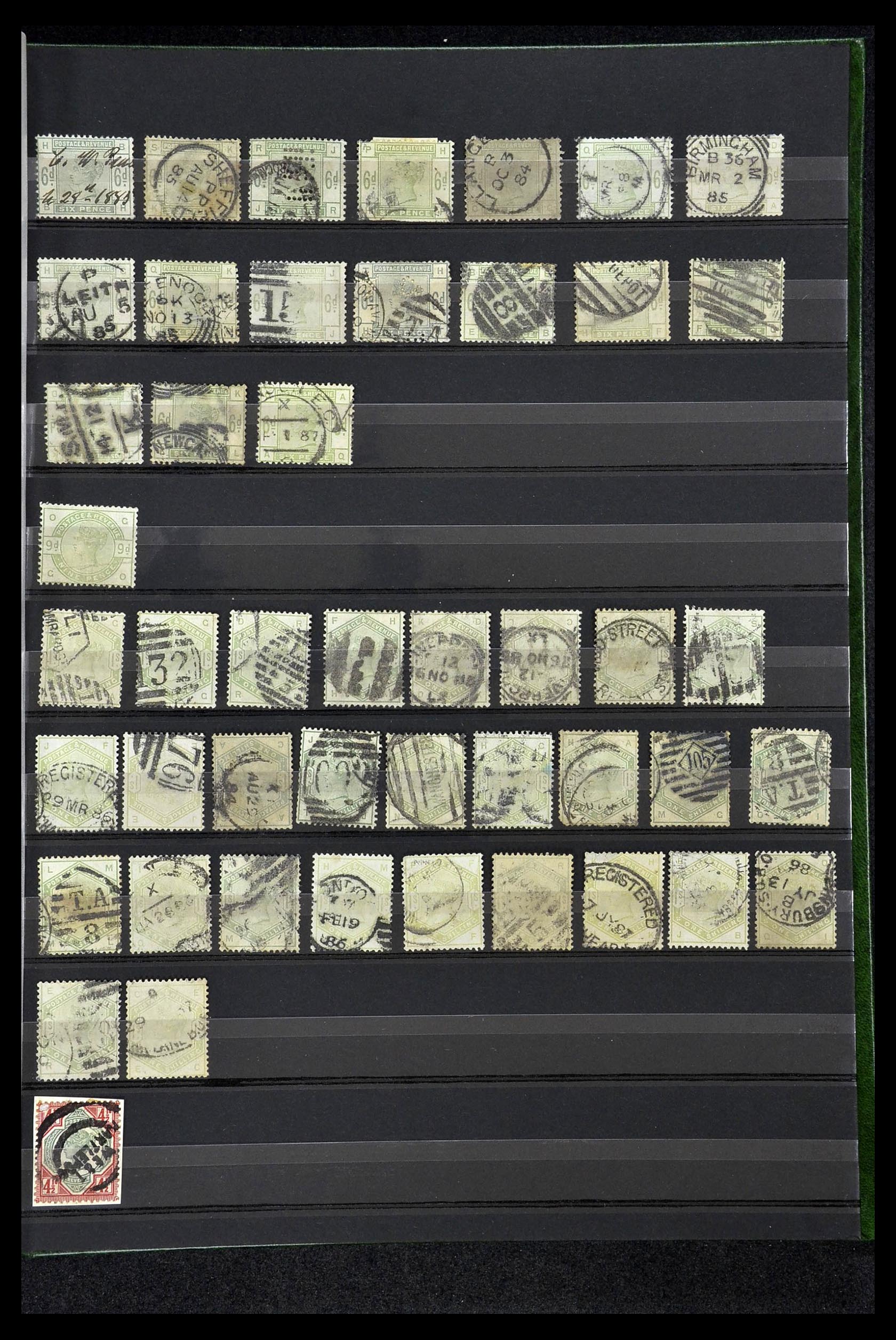 34945 013 - Postzegelverzameling 34945 Engeland 1883-1892.
