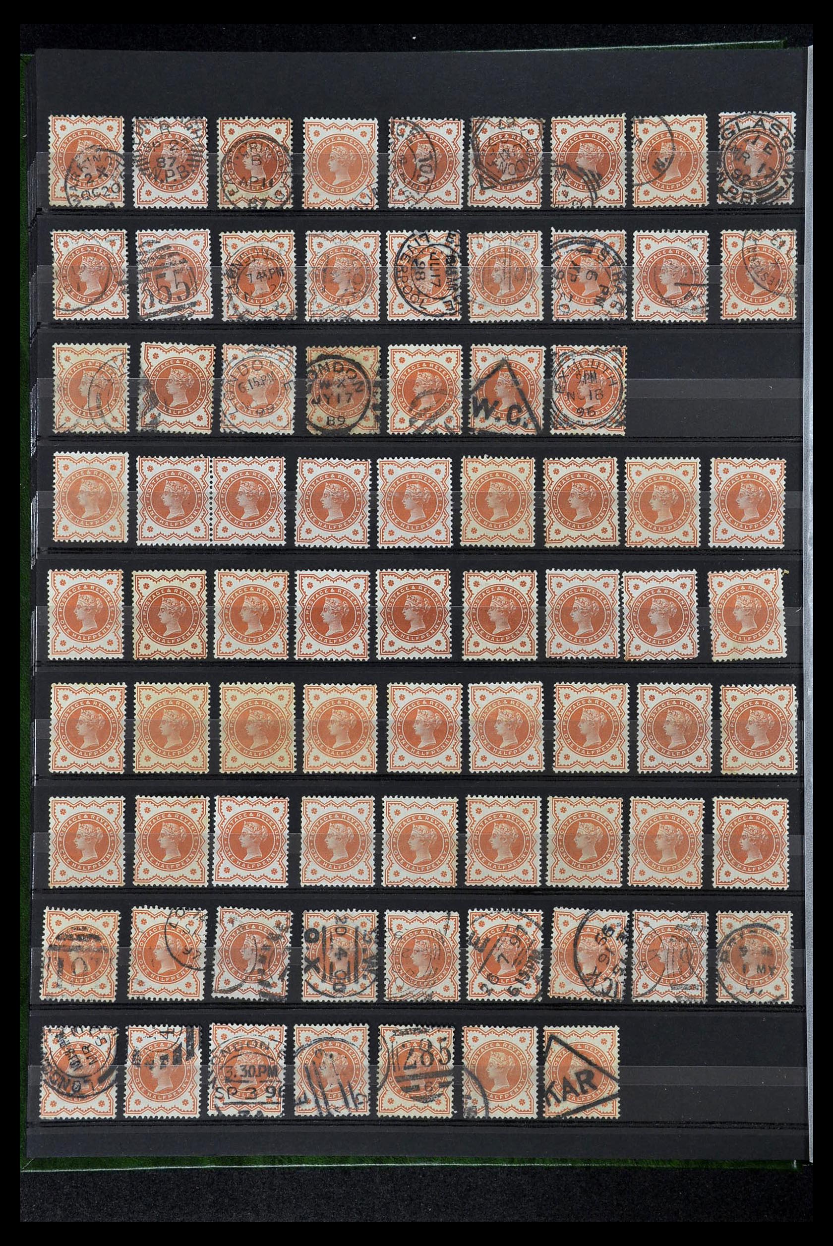 34945 014 - Postzegelverzameling 34945 Engeland 1883-1892.